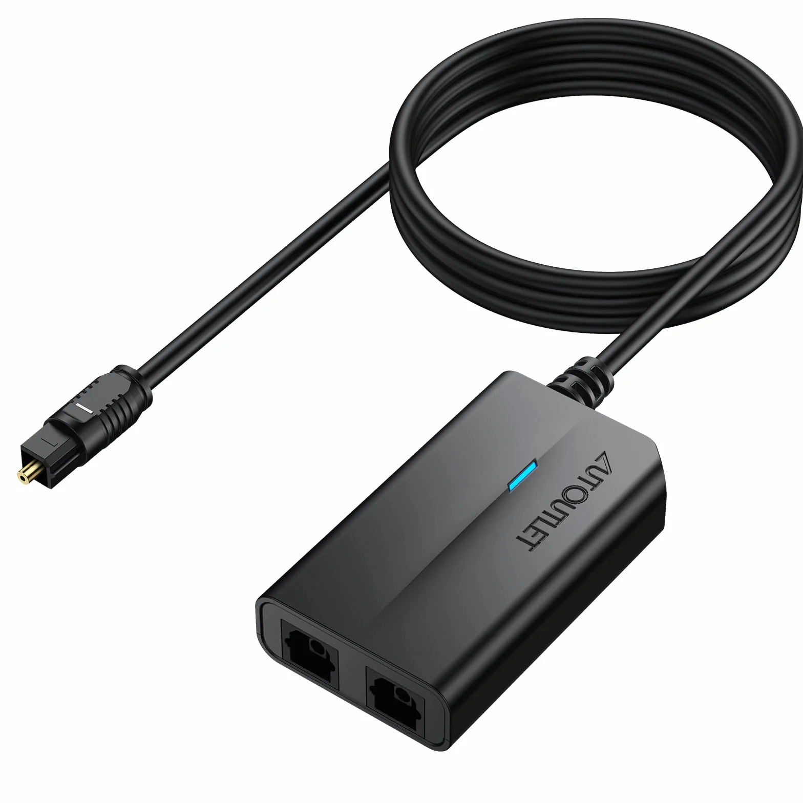 AUTOUTLET 2 way Spdif Toslink Optical Digital Audio Splitter