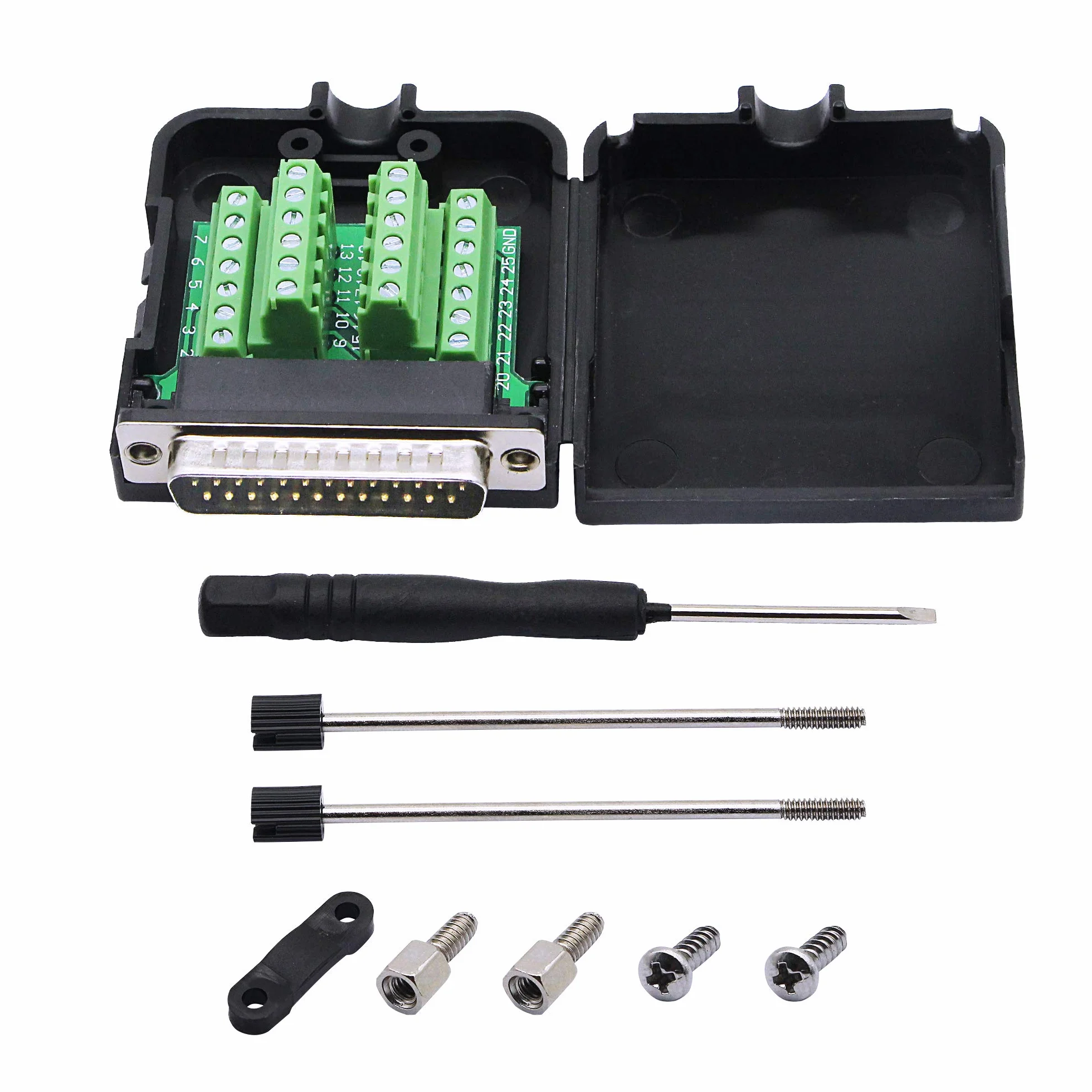 CERRXIAN DB25 adapter RS-232 interfejs szeregowy złącze DB25 (męskie)