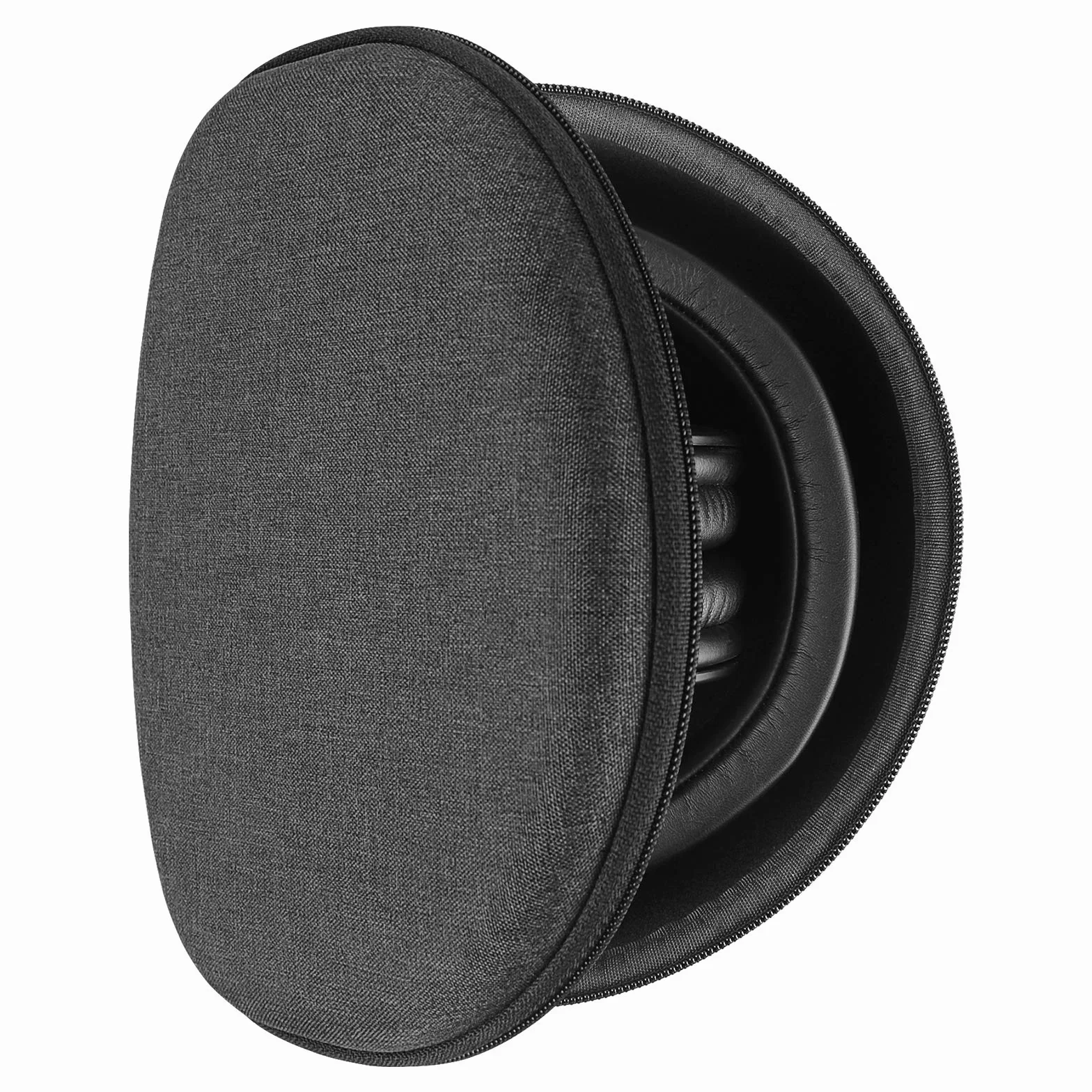 Geekria Etui na słuchawki Shield kompatybilne z modelami Audio-Technica ATH-M50X/M70X/M30X i innymi, wymienna torba podróżna z twardą skorupą i schowkiem na kabel (ciemnoszary)