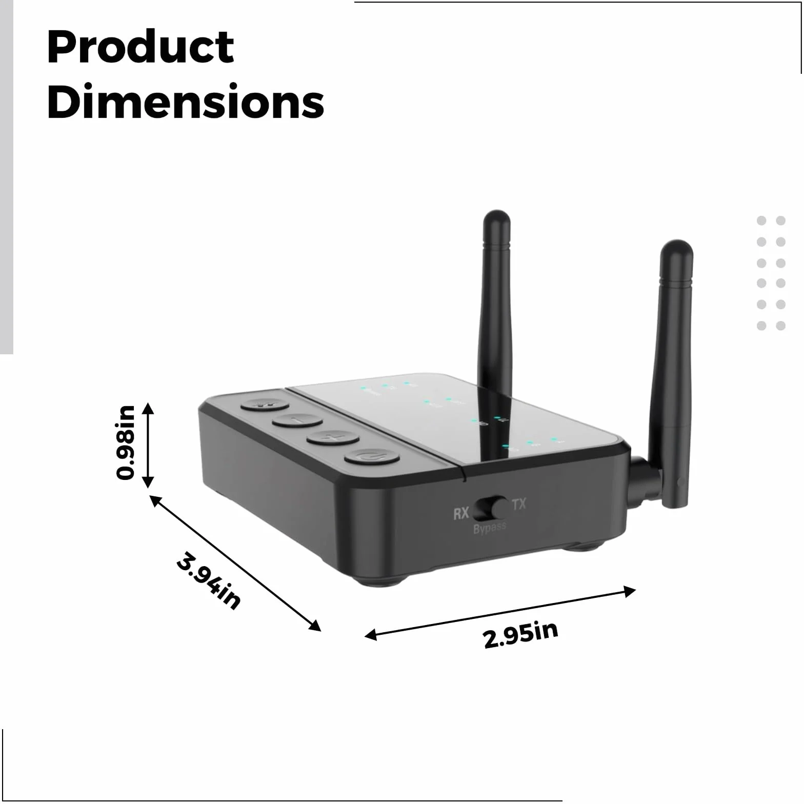 Bezprzewodowy odbiornik nadajnika 5.2, 2 w 1 aptX HD i LL adapter audio do telewizora i domowego stereo, bezprzewodowy adapter HiFi z optycznym AUX, podwójna antena, 20 m dalekiego zasięgu, bateria
