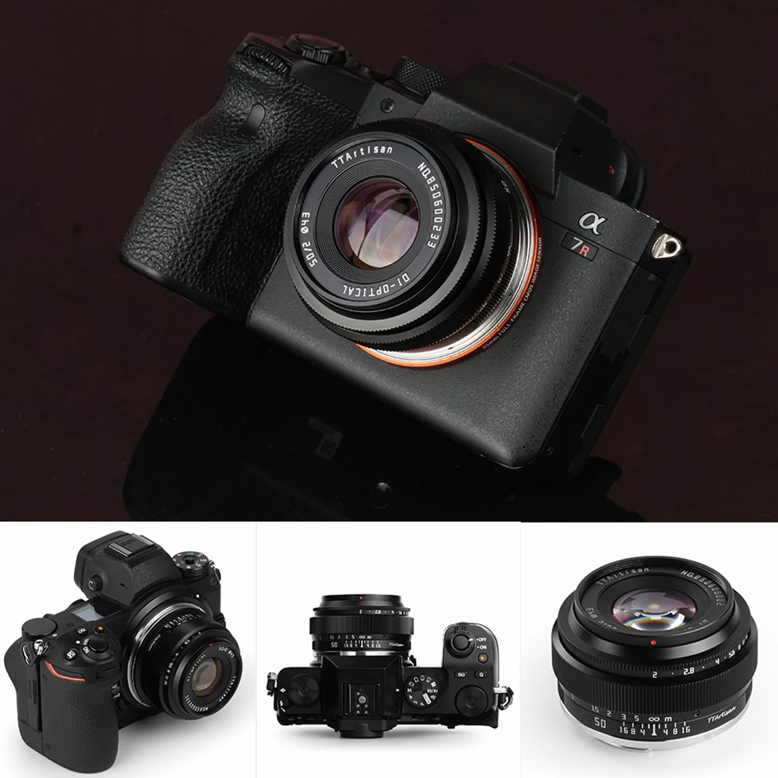 TTARTISAN 50 mm f2 Full Frame Ręczna regulacja ostrości obiektyw aparatu do montażu L-Mount (L-Mount)