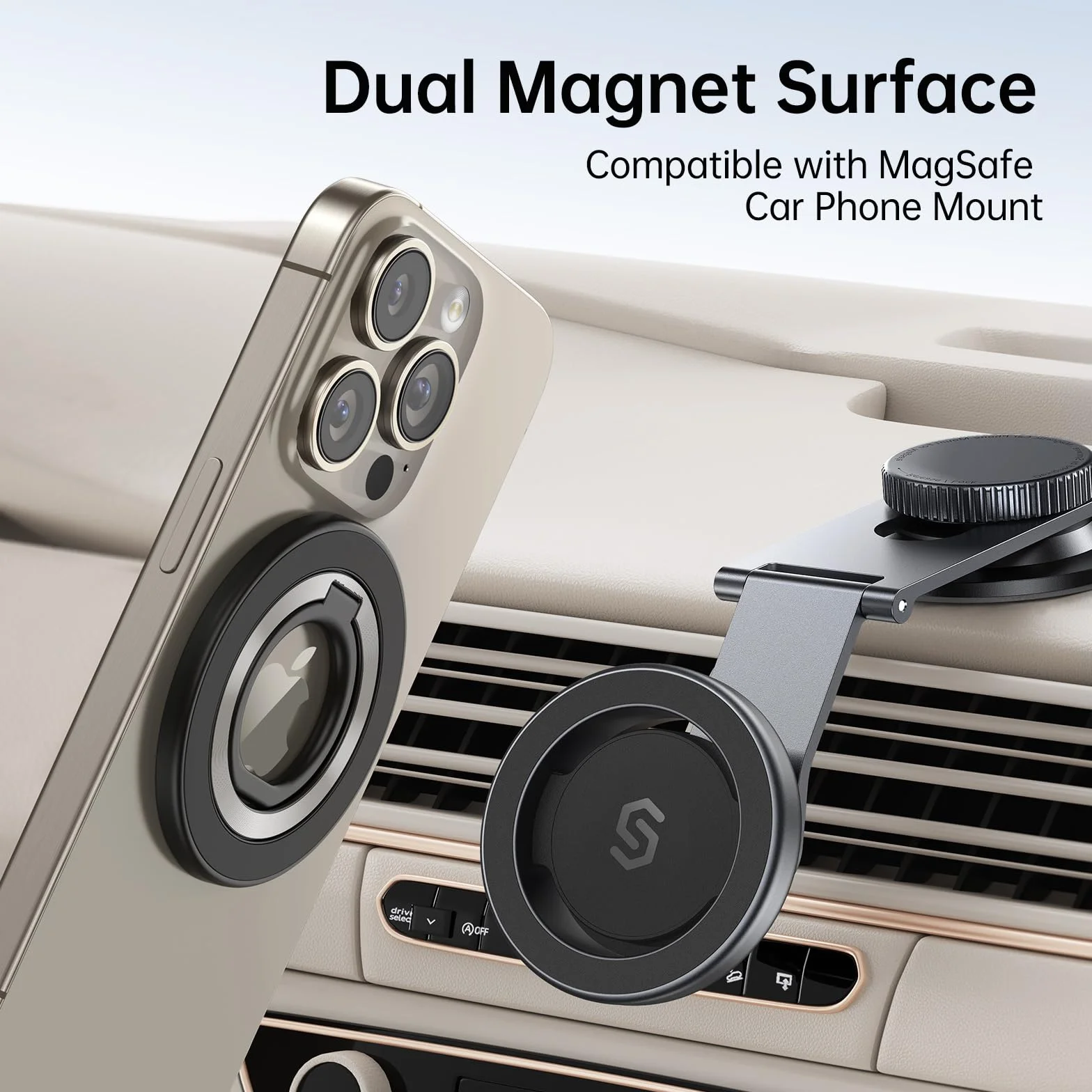 SYNCWIRE Magnetyczny uchwyt na telefon MagSafe obracany 360°, stojak kompatybilny iPhone 17 Pro Max 16 15 14 13 12