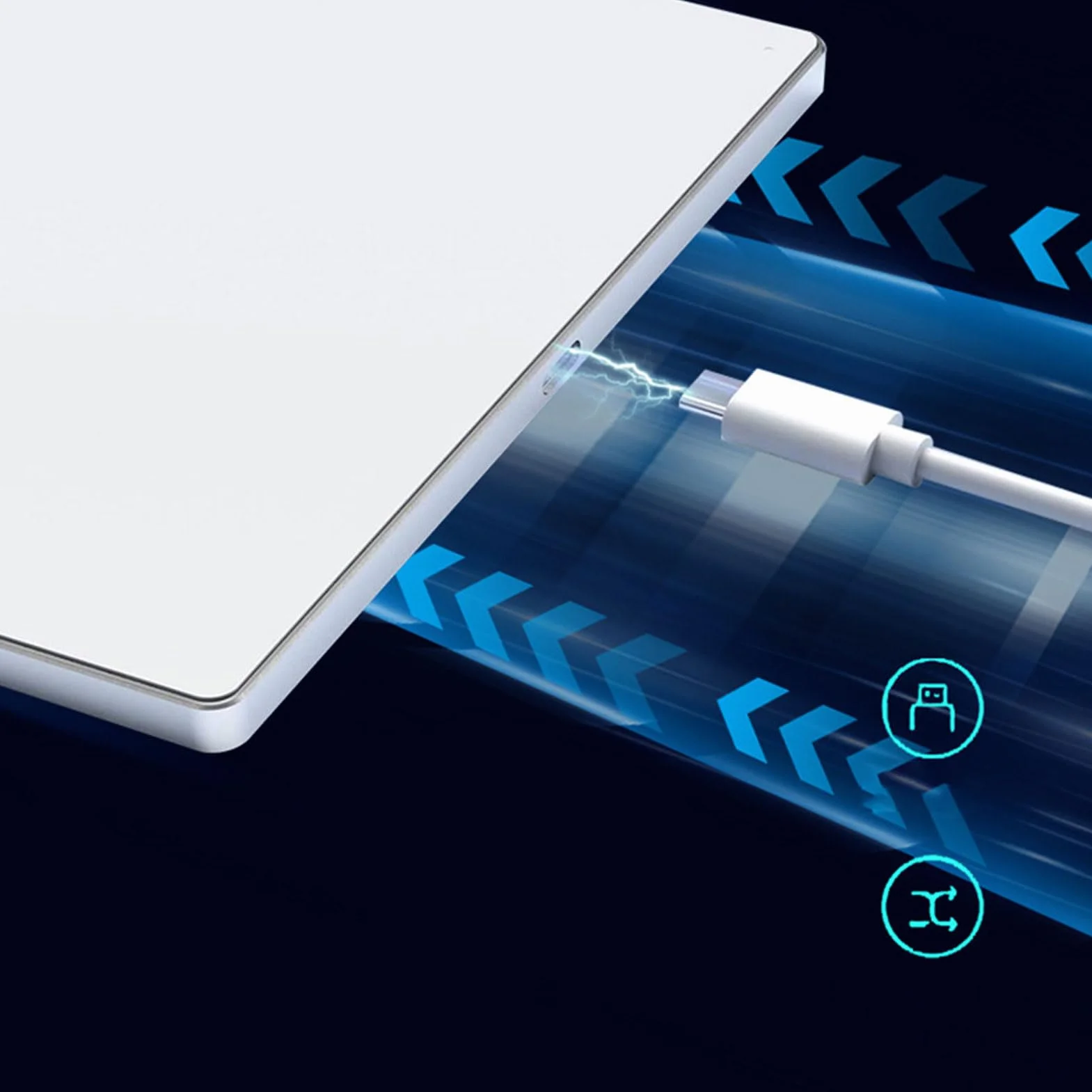 Przewodowy Gładzik USB, Duża, Ultracienka, Przenośna Mysz z Touchpadem i obsługą Wielu Gestów, do Komputera Stacjonarnego i Laptopa (WHITE)