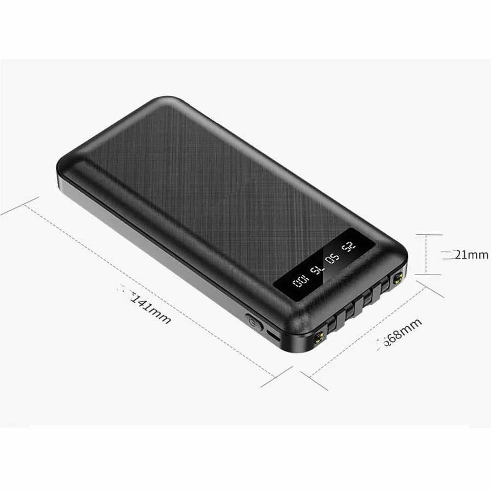 JJJ Mini szybkie ładowanie jest dostarczane z Line Sharing Power Bank 20 000 mAh światło i przenośny powerbank o dużej pojemności (kolor: biały, rozmiar: 10 000 mAh)