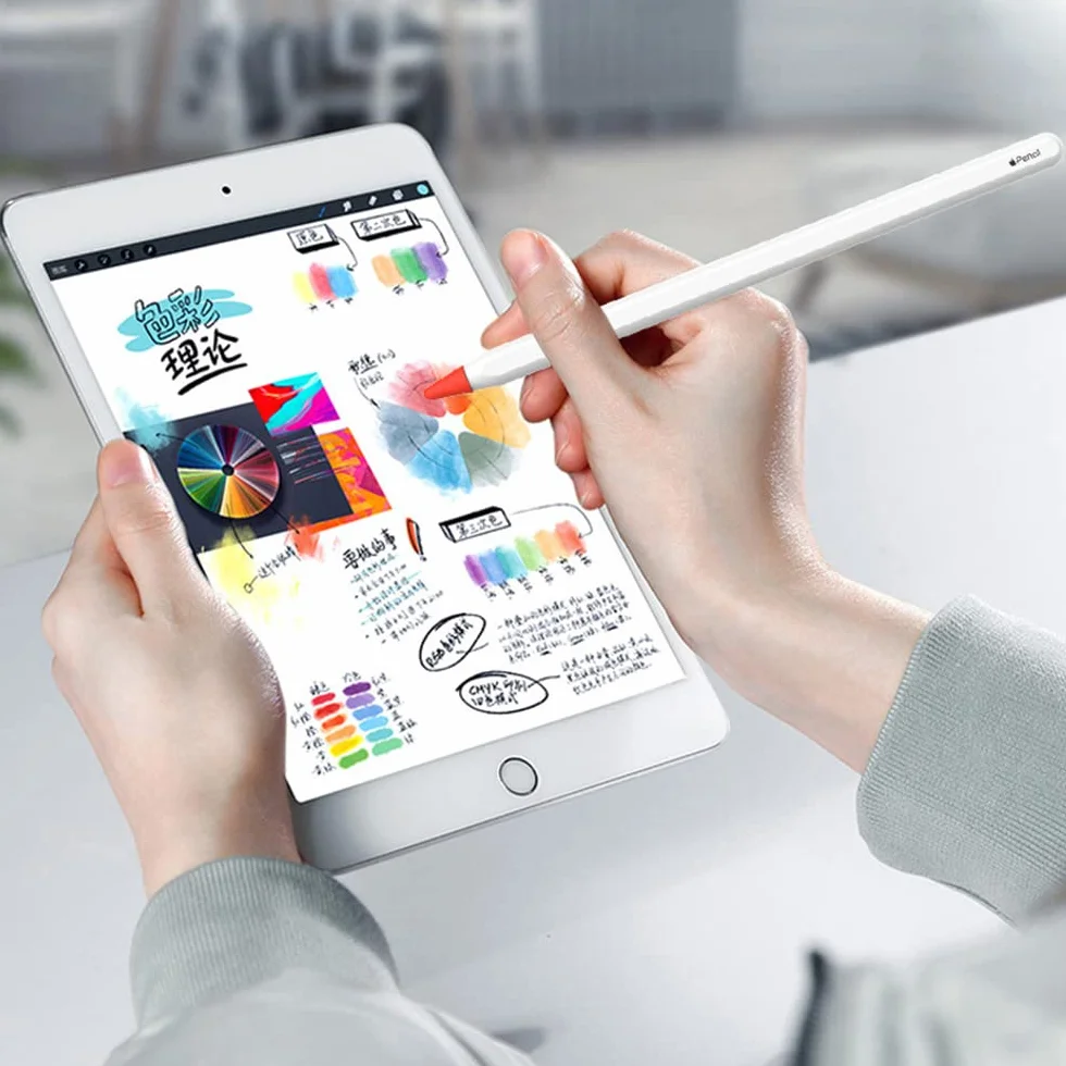 Silikonowe nakładki na stalówki do Apple Pencil 1/2, antypoślizgowe, 8 sztuk