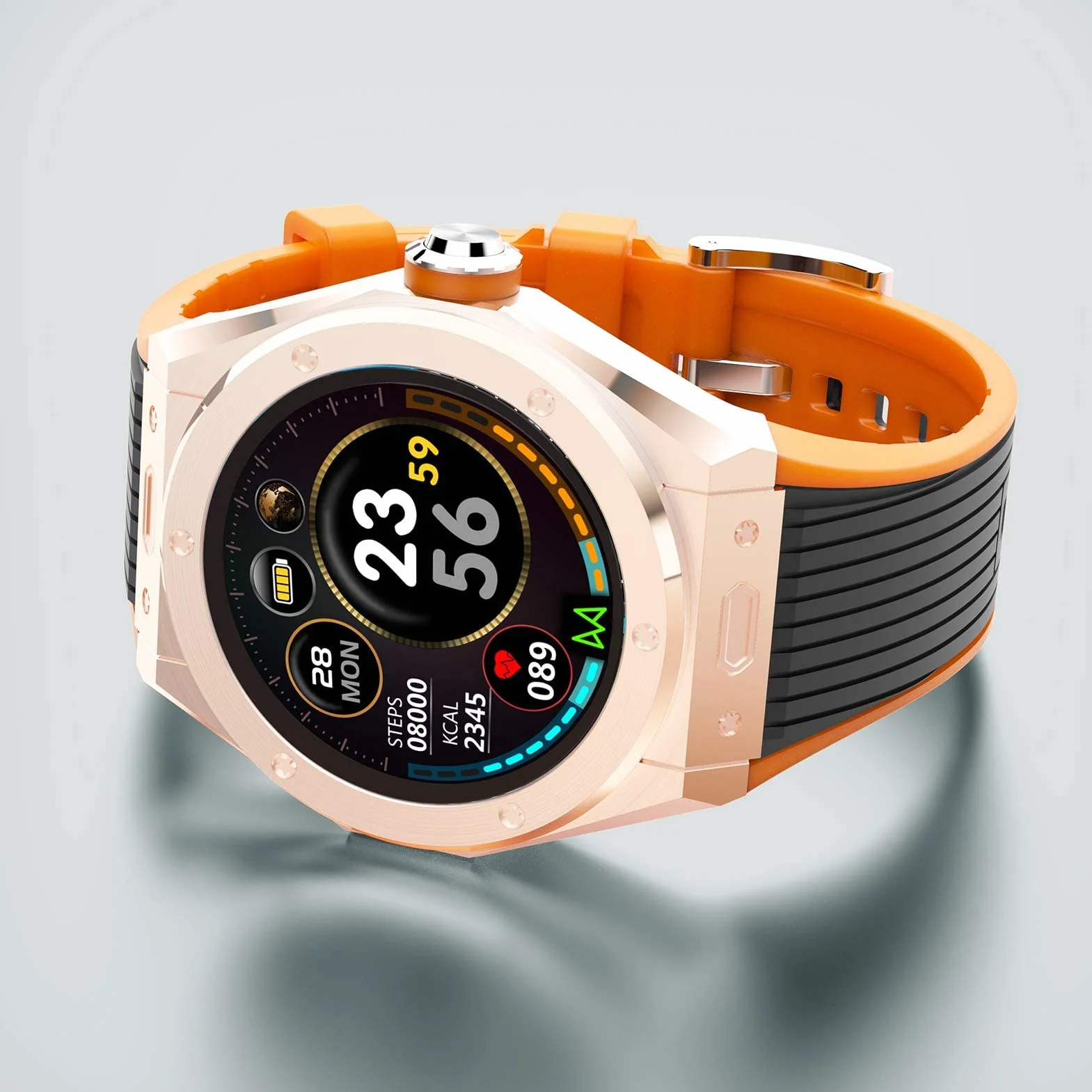Inteligentny zegarek 1,28 cala Zakrzywiony ekran dotykowy Połączenie Bluetooth Zegarek fitness Monitor aktywności z tętnem i tlenem we krwi Inteligentny zegarek sportowy dla mężczyzn i kobiet na