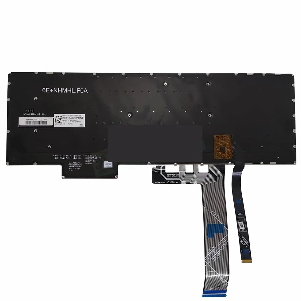 Podświetlenie klawiatury laptopa do gier 3-15IMH05 15ARH05 15ach6H 15ACH6A, LA hiszpański francuski dla 4-strefowego RGB SN21B43979 SN21B43912(French RGB Light)