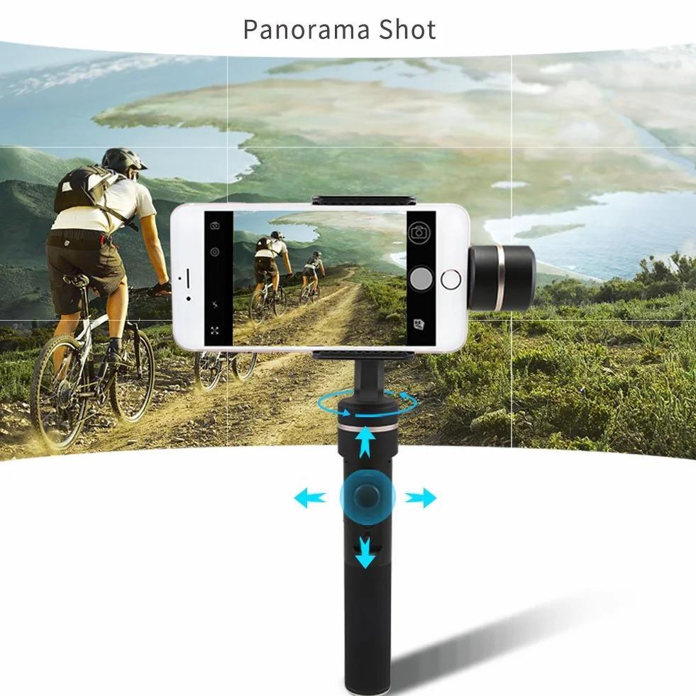 FeiyuTech SPG 3 Osiowy Stabilizator do Kamery Sportowej i Smartfona, Czarny, 1 Sztuka