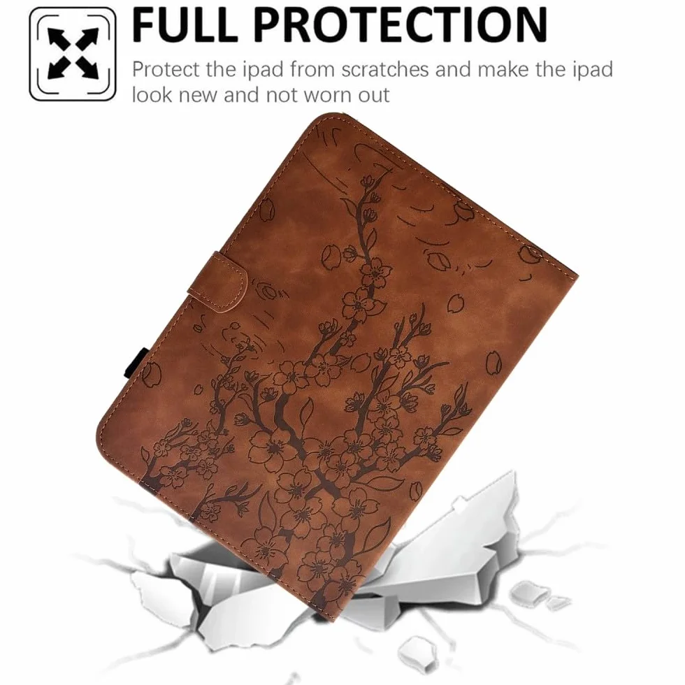 Generic etui kompatybilne z czytnikiem e-booków Kindle Paperwhite 2 (2013) (kolor: brązowy) wzór stylowy skórzany portfel etui z klapką