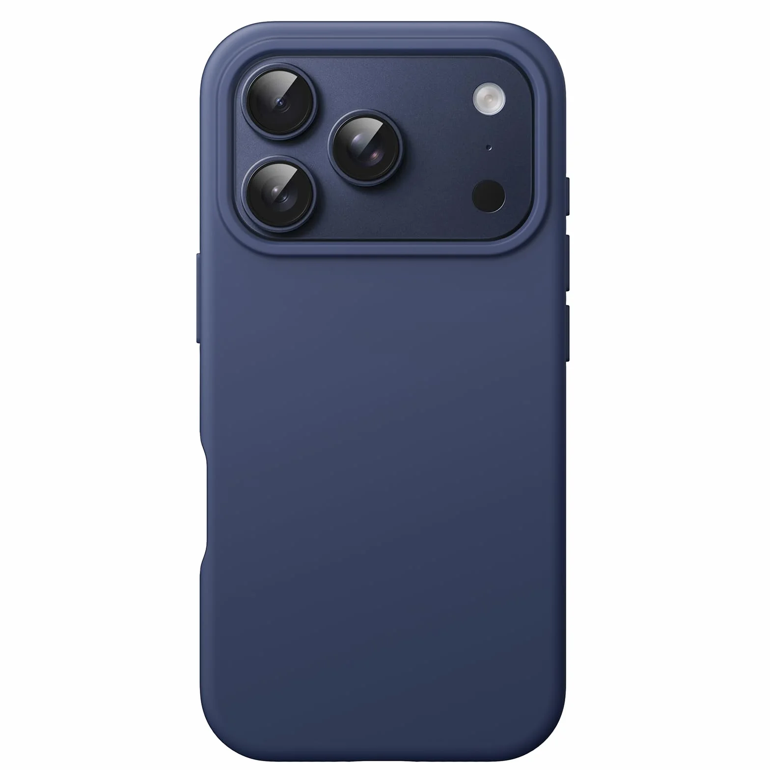 JETech Etui z Płynnego Silikonowe dla iPhone 17 Pro 6,3 Cala, Jedwabiście Miękkie w Dotyku Ochrona Całego Ciała, Obudowa Telefonu na Zarysowania Osłona z Podszewką z Mikrofibry (Ciemnoniebieski)