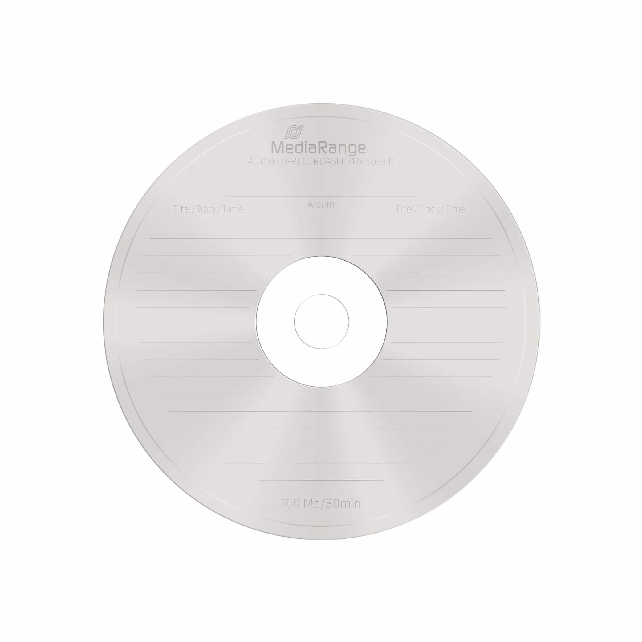 MediaRange Audio CD-R 700 MB 80 min 12x Cake 25