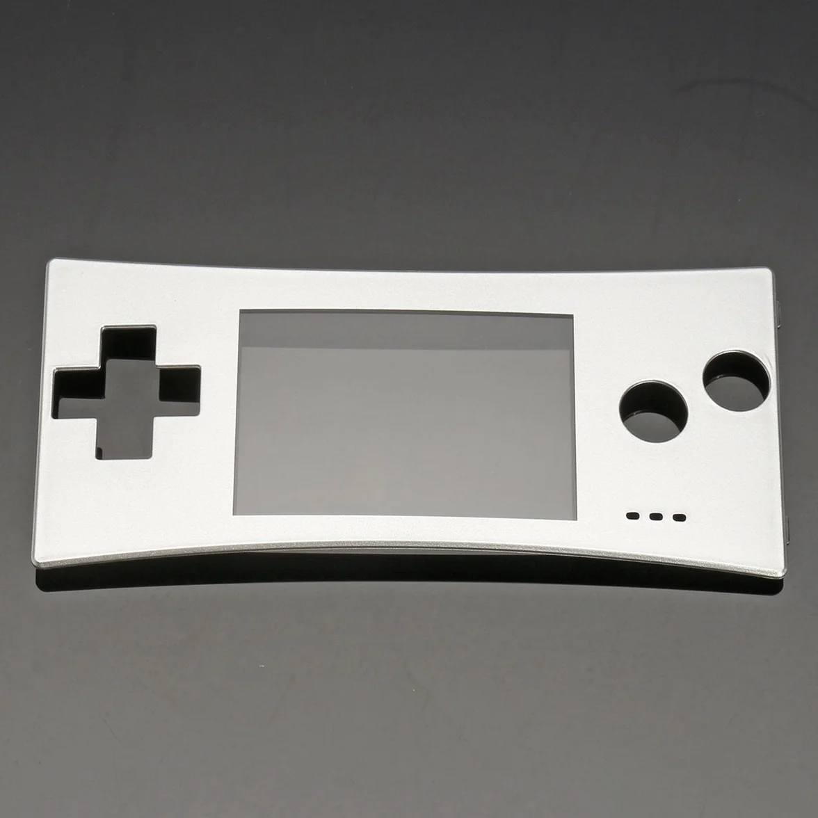 Zapasowa osłona przednia do Nintendo Gameboy Micro GBM srebrna