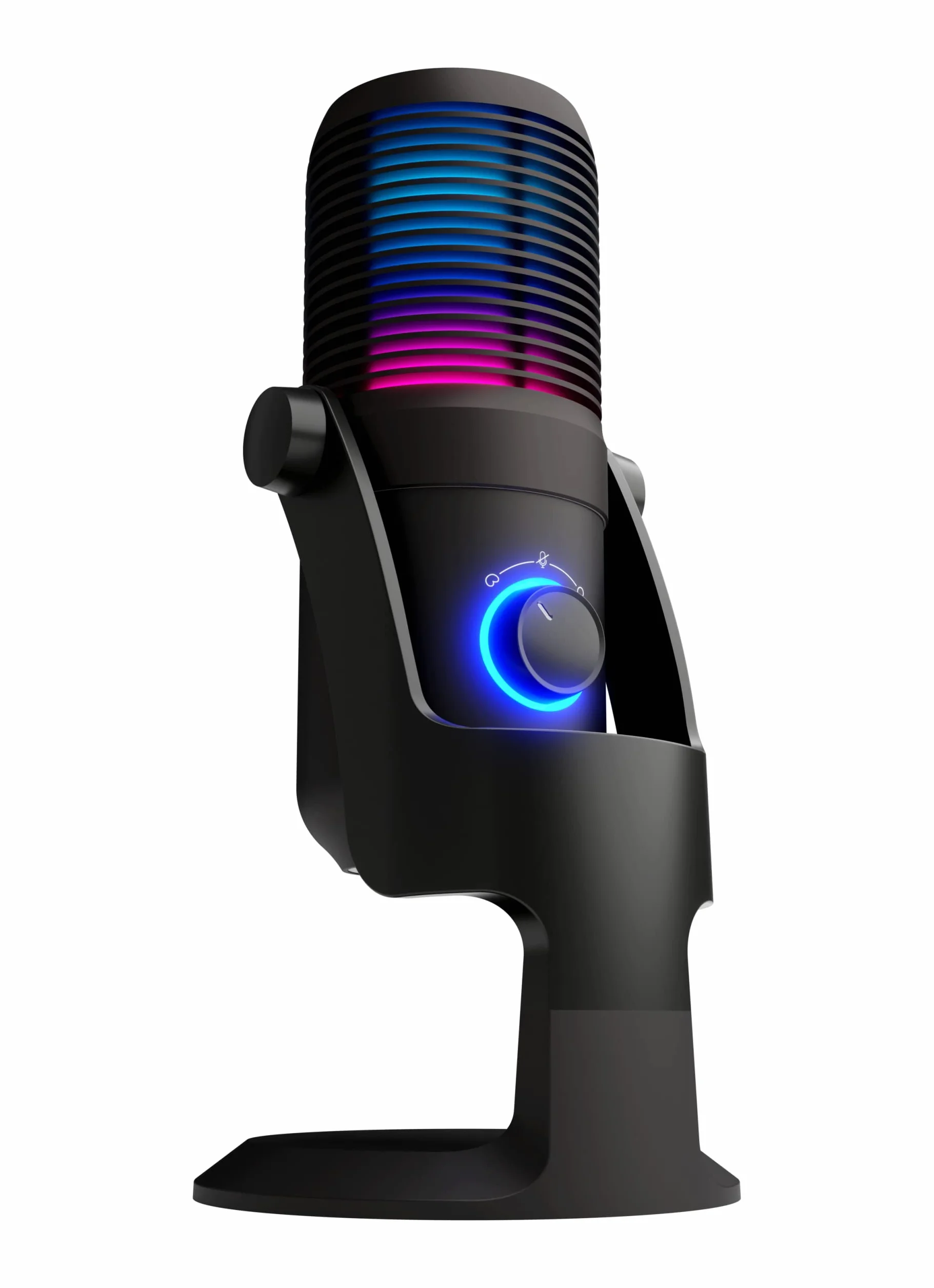 Oversteel - Elinvar mikrofon do gier USB, kardioidalny i wielokierunkowy z ramieniem i stojakiem, podświetlenie RGB, Plug & Play, kompatybilny z PC, XBOX Series, PS4, PS5 i Mac, czarny