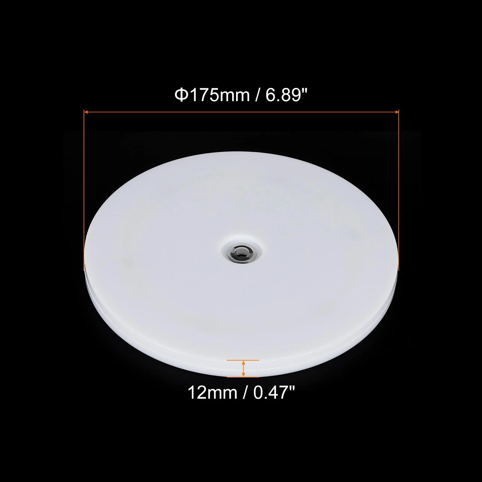 PATIKIL 17,8 cm obrotowa, ciężka podstawka obrotowa, 360˚ obrotowa podstawka Lazy Susan z łożyskami kulkowymi ze stali do obracania modeli, roślin, komputerów, telewizorów, monitorów, biała
