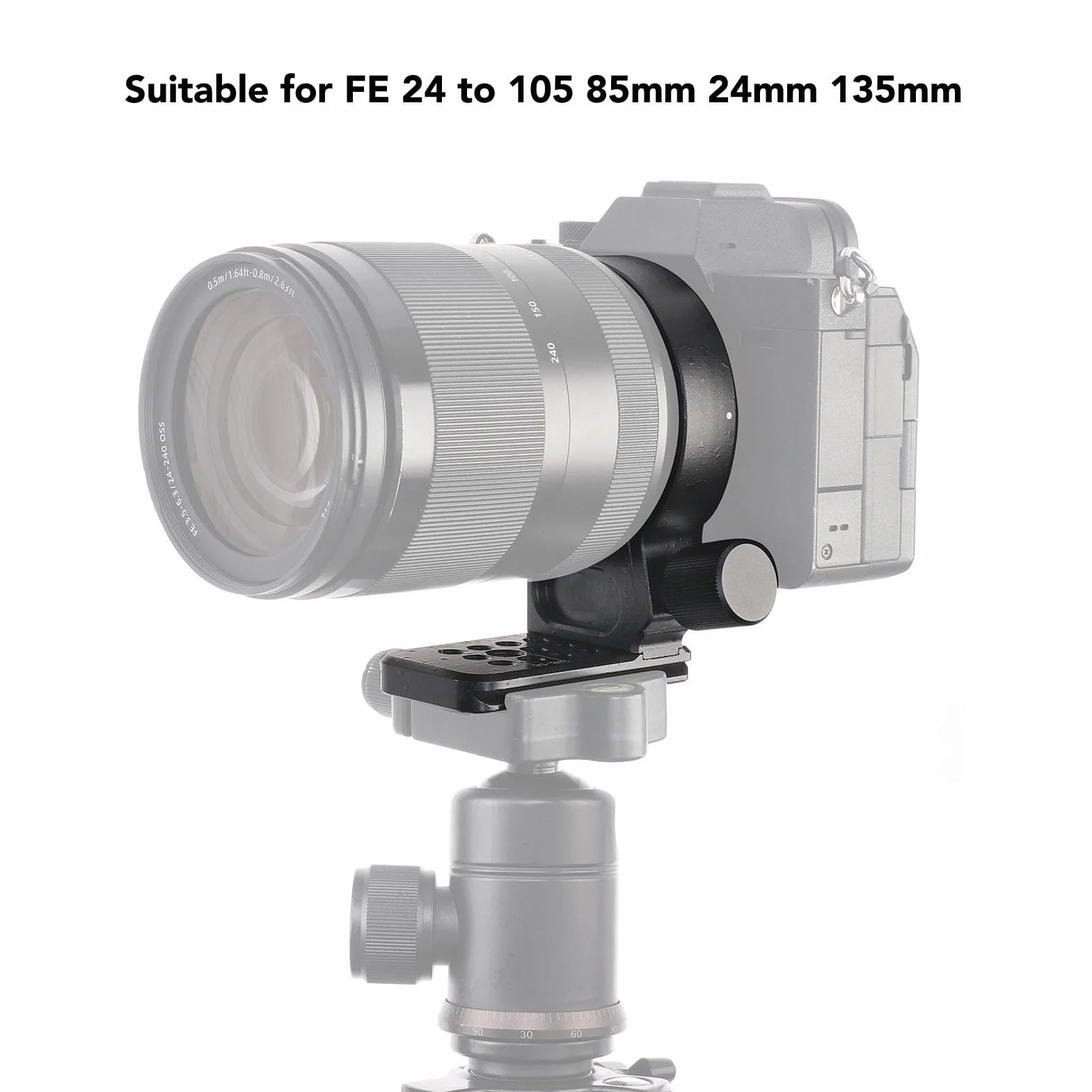 Obroża Obiektywu Pierścień do Mocowania Statywu do Obiektywu FE24-105 85 Mm 24 Mm 135 Mm, ze śrubą 1/4 Cala 3/8 Cala, Wspornik Wspornika Obiektywu do Mocowania Arca