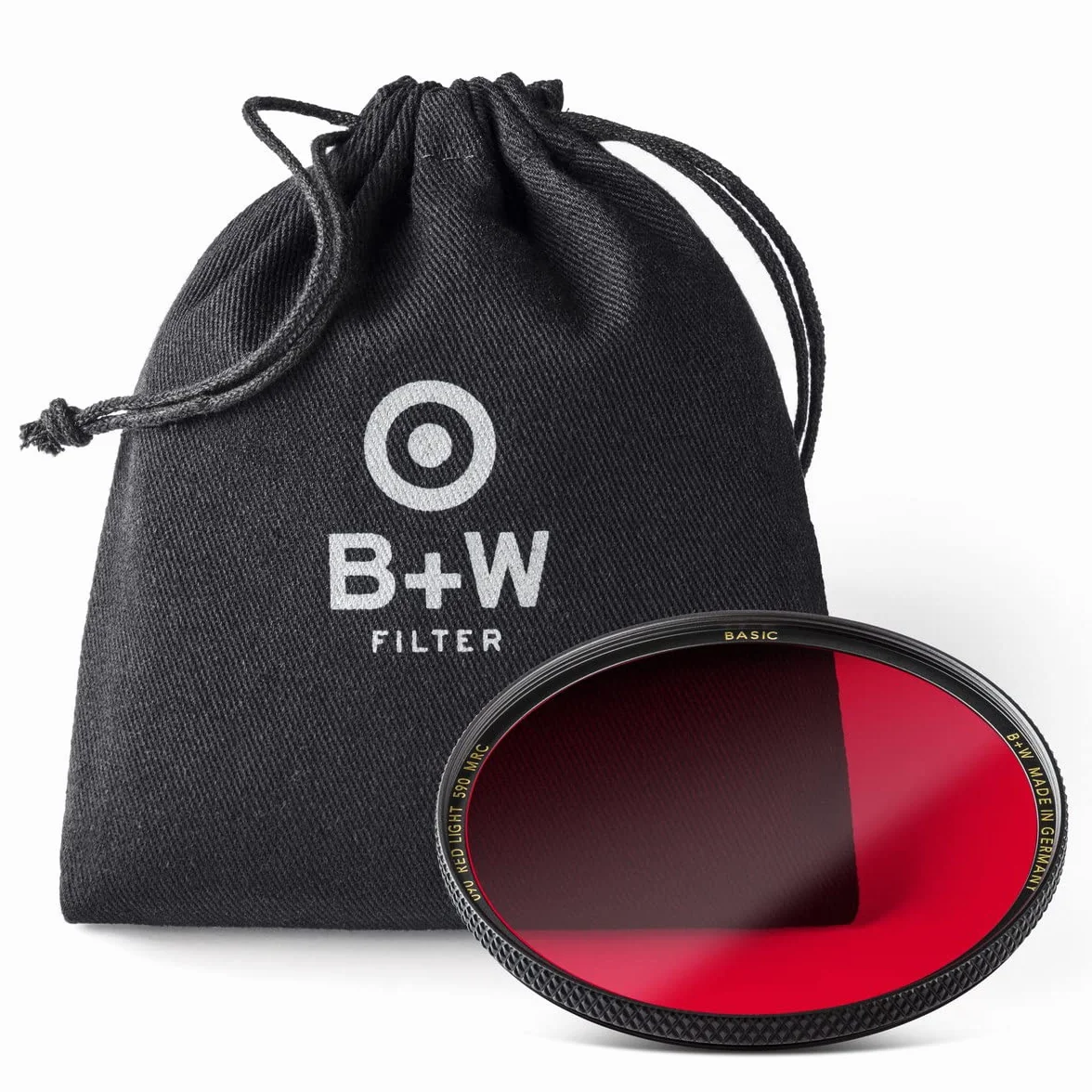 B+W Filtr czerwony jasny 090 MRC Basic 39 mm (16 x ulepszony, profesjonalny)