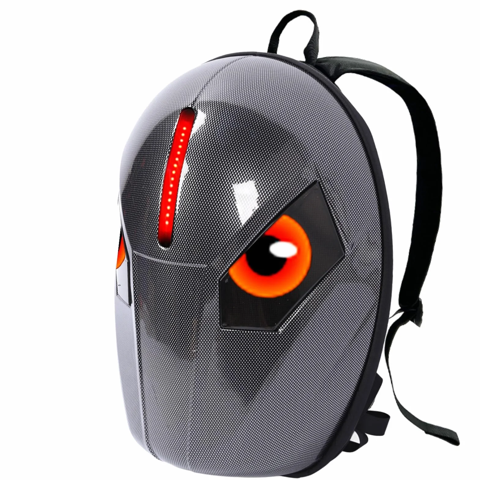 Hyuduo Plecak LED, Plecak Motocyklowy z twardą obudową 3D i Programowalnym Ekranem, Torba na Laptopa o Dużej Pojemności dla Mężczyzn, z Miejscem do Przechowywania 19,69 Cala,