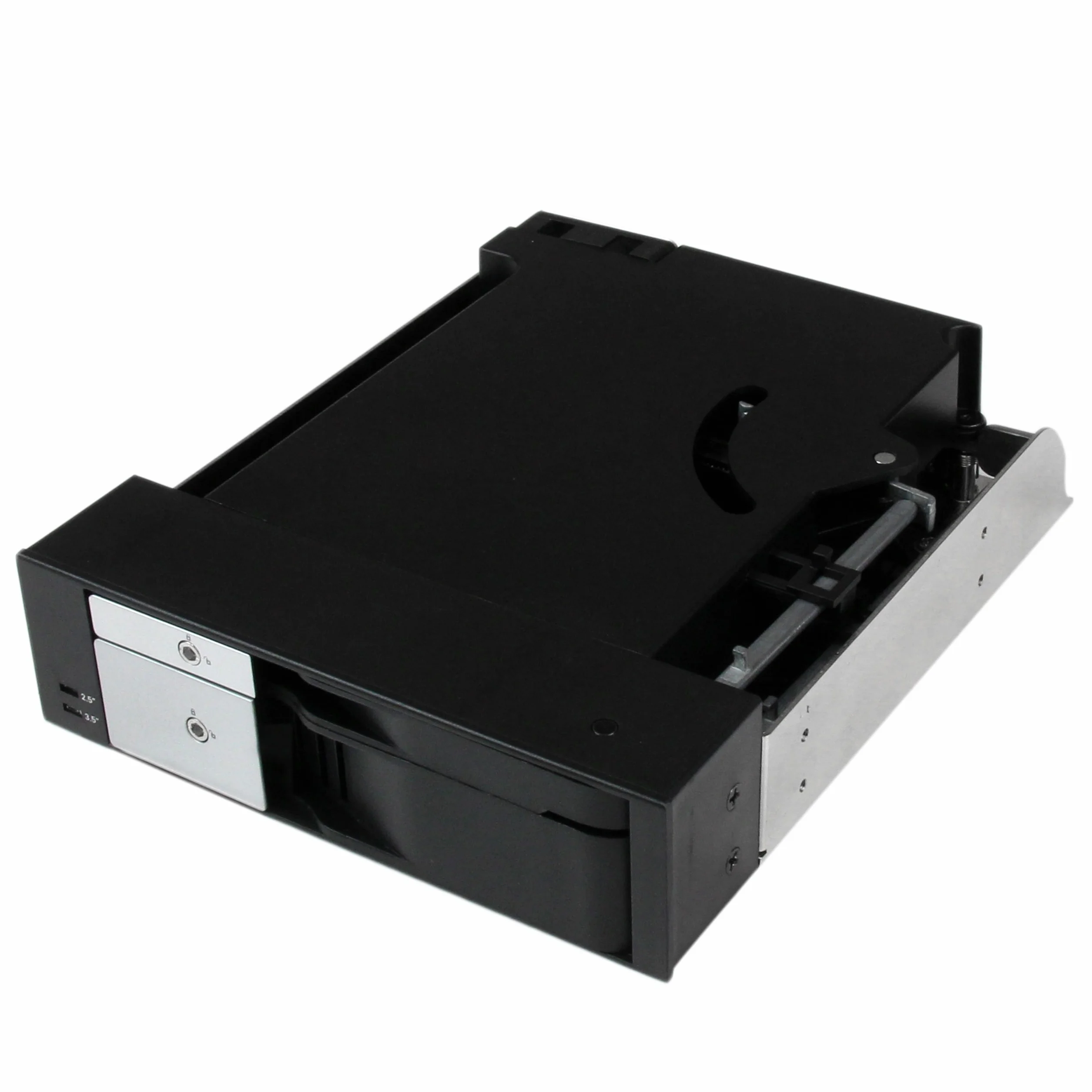 StarTech.com Dual Bay 5,25" ramka wymienna do 2,5" / 3,5" SATA/SAS HDD lub SSD z wentylatorem - Hot Swap Mobile Rack Backplane