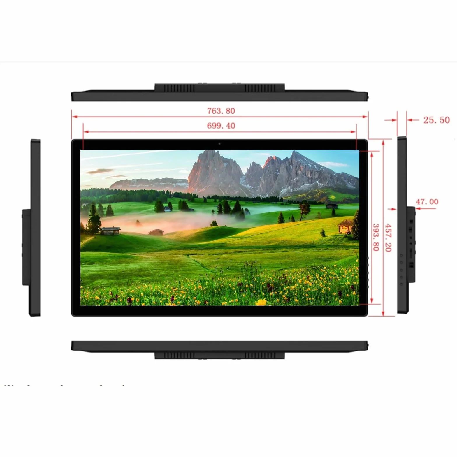 Cyfrowa ramka na zdjęcia, wyświetlacz IPS, ekran HD 1080P, naścienna maszyna reklamowa, łatwa konfiguracja