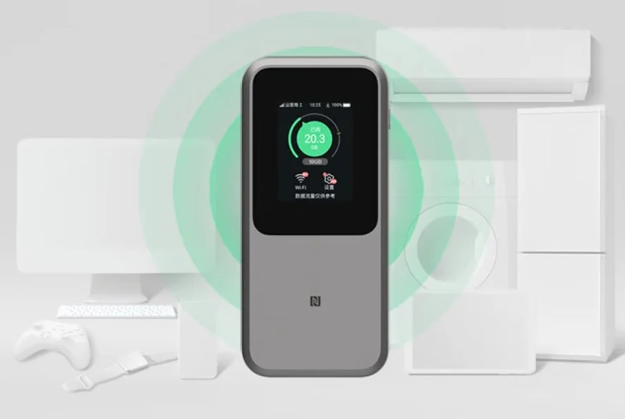 ZTE U50 Pro 5G przenośny router hotspot WiFi 6 3600 Mbps z gniazdem na kartę SIM, 10000 mAh, 27 W, szybkie ładowanie