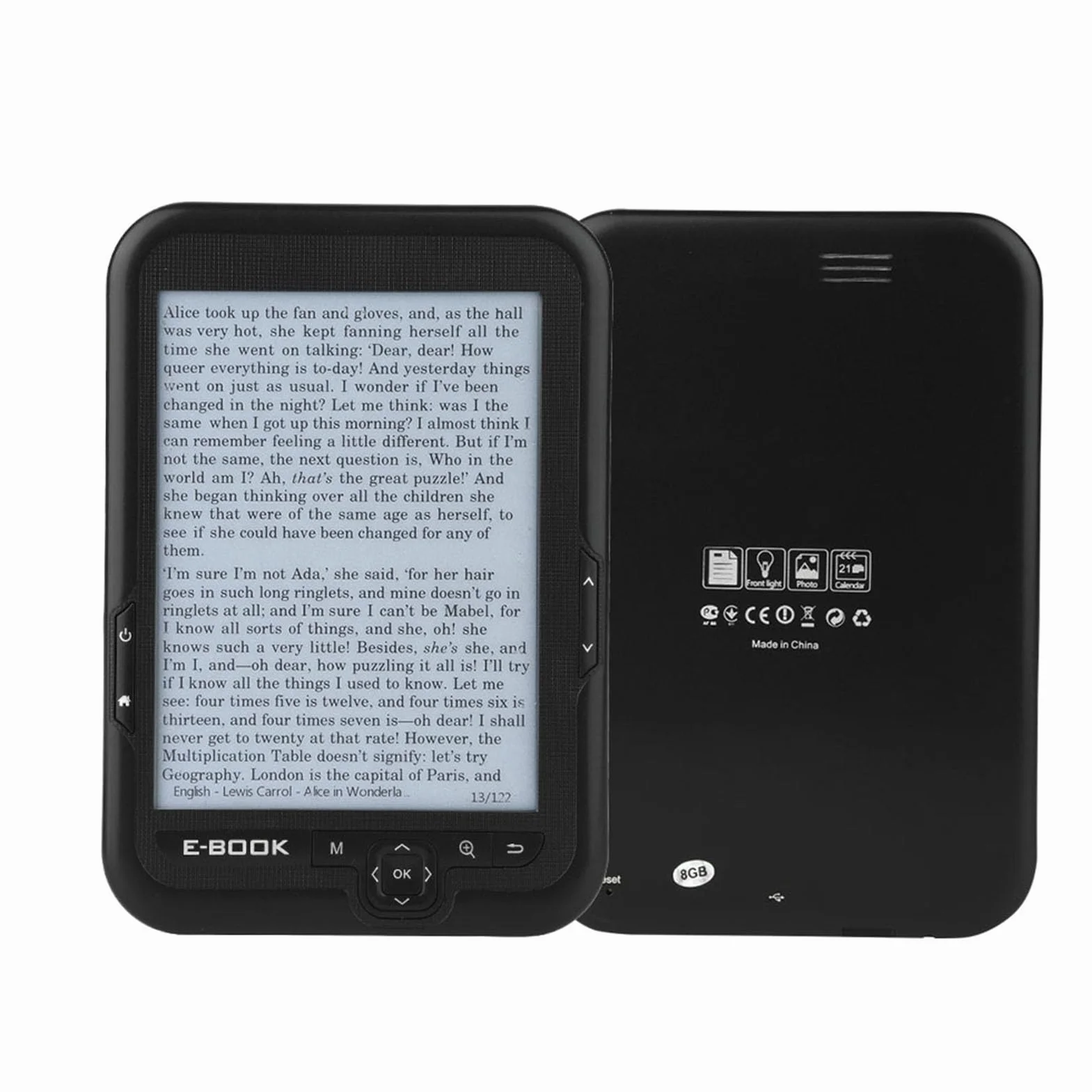 Czytnik E-booków 6 Cali z niebieską obudową i Wyświetlaczem 16 GB (Kavoletyfu1k32vas-03)