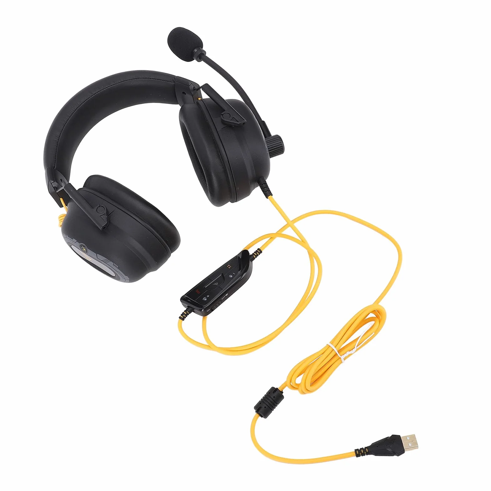 Jiawu HiFi -Surround -sound Gaming Zestaw Słuchawkowy z Mikrofonem Tłumienia Szumu i Niestandardowym Oprogramowaniem do Efektu Dźwięku dla Spersonalizowanych wrażeń z Słuchawkami Słuchawek dla (BLACK)