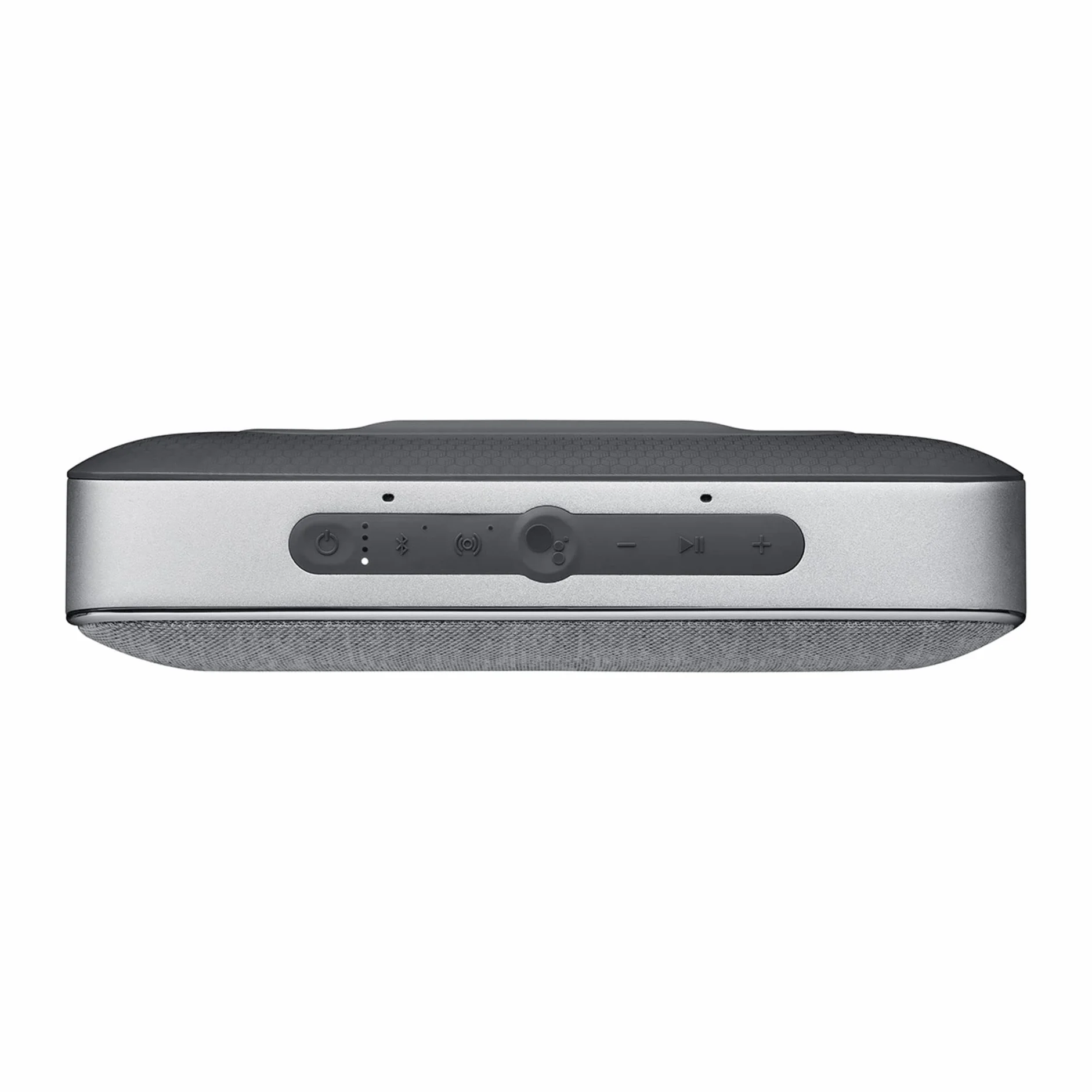 Bezprzewodowy głośnik Bluetooth Teufel MOTIV® GO Voice - przenośny głośnik Bluetooth z długim czasem pracy na baterii (16 h) i obsługą głosową WLAN, Google Assistant, Chromecast B - srebrny