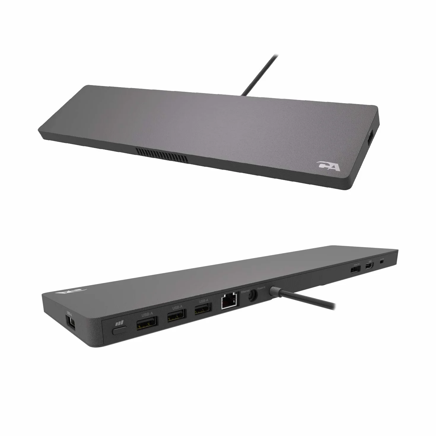 CA Essential Docking Station – stacja dokująca USB C z aktywnym chłodzeniem laptopa, dwa wyświetlacze 4K, 4 porty USB typu A, złącze Ethernet, zasilanie do laptopów (DS-2000)