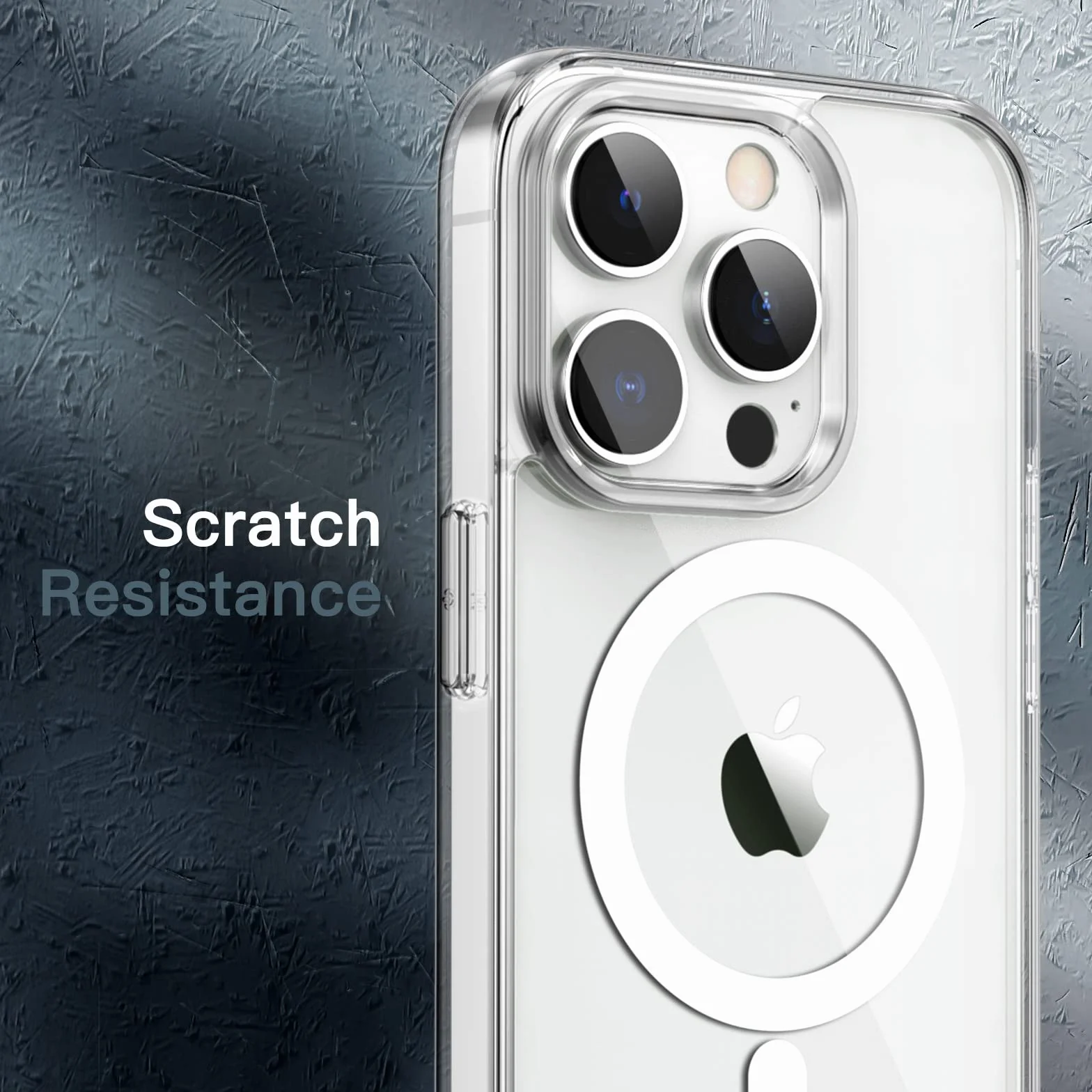 JETech Magnetyczna Etui dla iPhone 14 Pro Max 6,7 Cala Kompatybilny z MagSafe Bezprzewodowy Ładowanie, Antywstrząsowy Phone Bumper Case, Przezroczysty Tył, Odporny na Zarysowania (Przezroczyste)