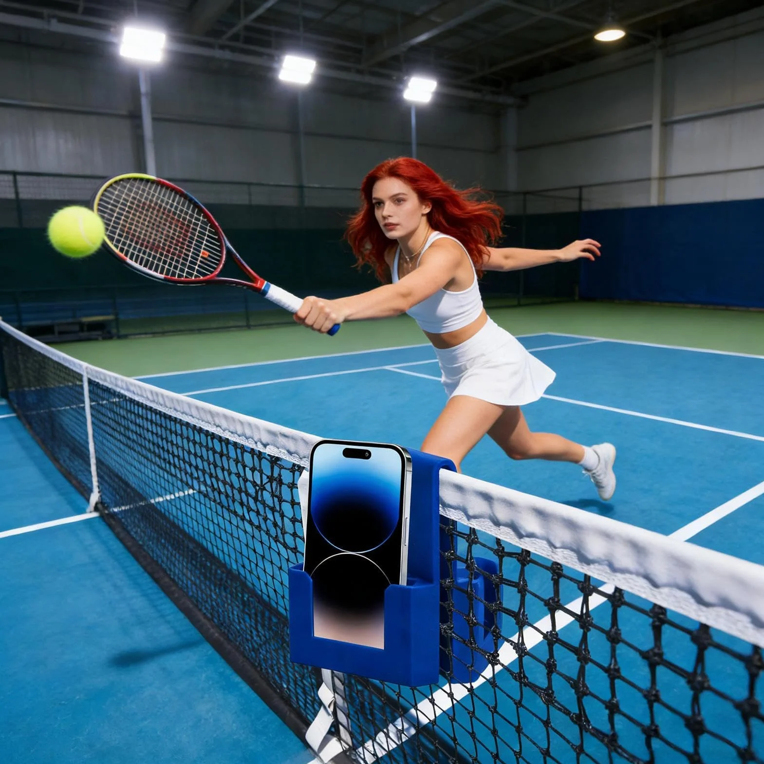 Ogrodzenie telefonu, kort tenisowy, uchwyt na klips z bezpiecznym uchwytem, odpowiedni do siatki, uchwyt na telefon stabilne zastosowanie do zawodów baseball softball pickleball na zewnątrz