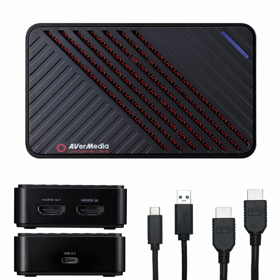 Avermedia 61GC5530A0A2 Nagrywarka, Czarny, ‎11.18 x 6.6 x 2.54 cm