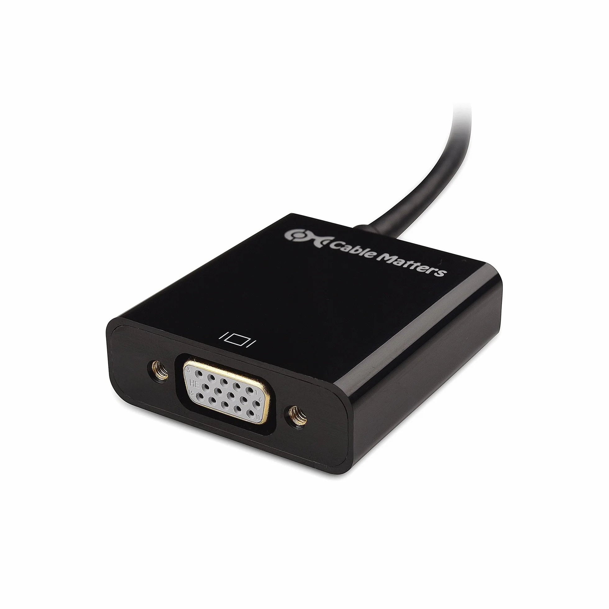 Cable Matters Adapter Micro HDMI na VGA (konwerter Micro HDMI na VGA) w kolorze czarnym