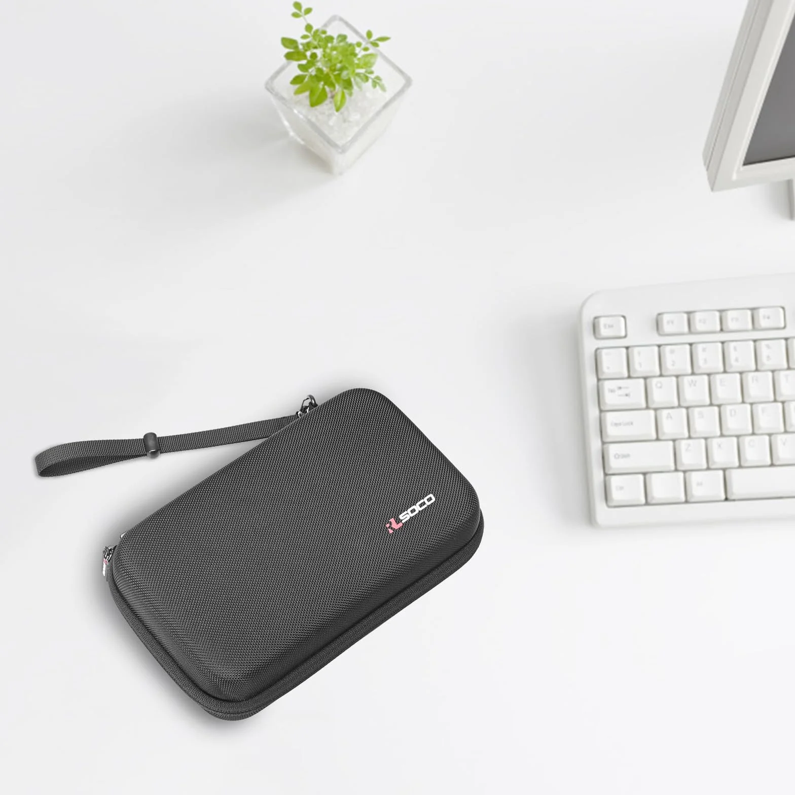 Etui do NETGEAR Mobilny Router M3/M1/M2/M5/M6 Pro/M6/M7 Pro Hotspot Nighthawk MH3150/MR1100/MR2100/MR5200 przez RLSOCO - Pasuje do Mobilnego Routera, Ładowarki, Kabla Ładującego (Tylko Etui) (Black)
