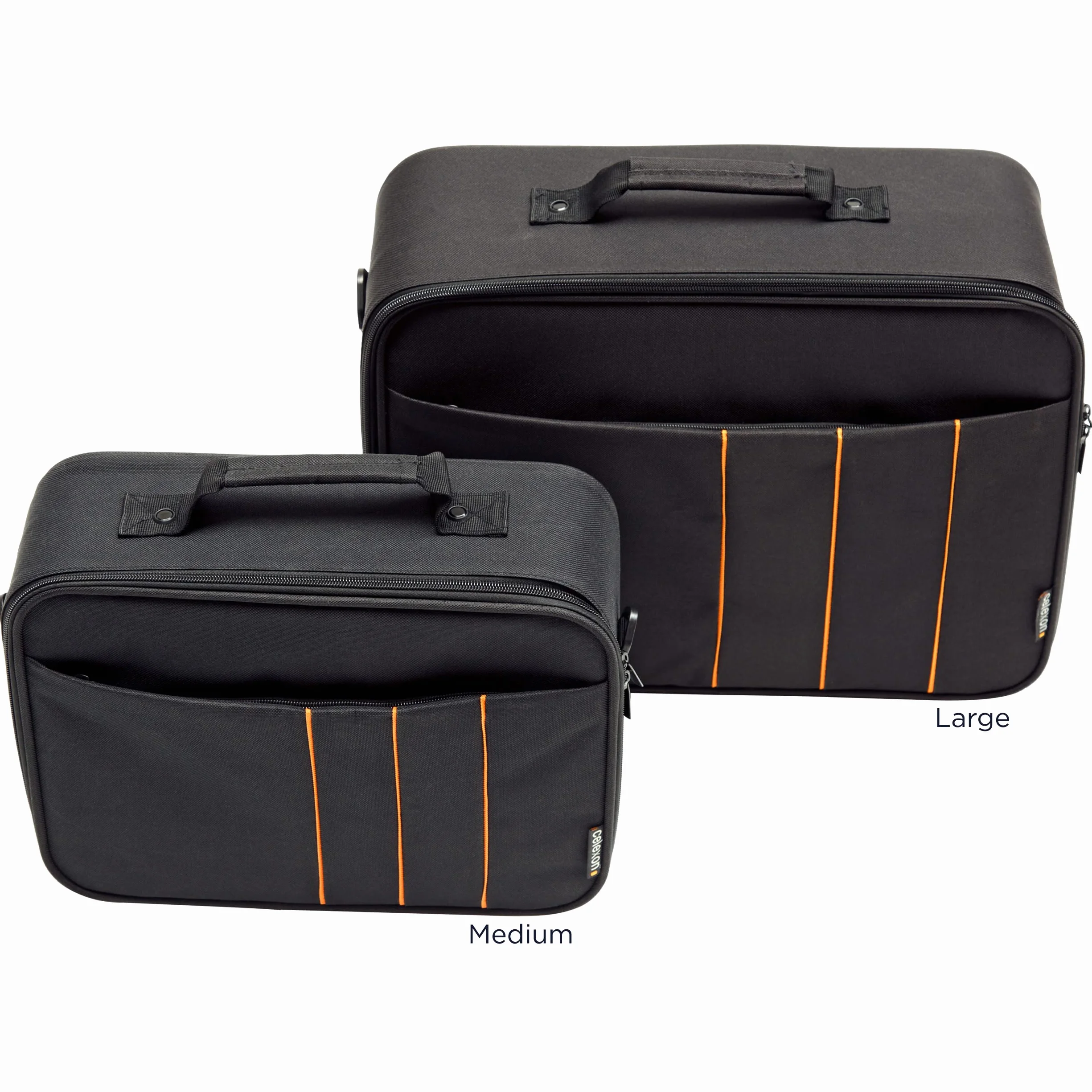 celexon Torba do rzutnika Economy – 41 x 29 x 15 cm – twarda obudowa – odporna na działanie wody i zmywalna – 100% poliester – czarna