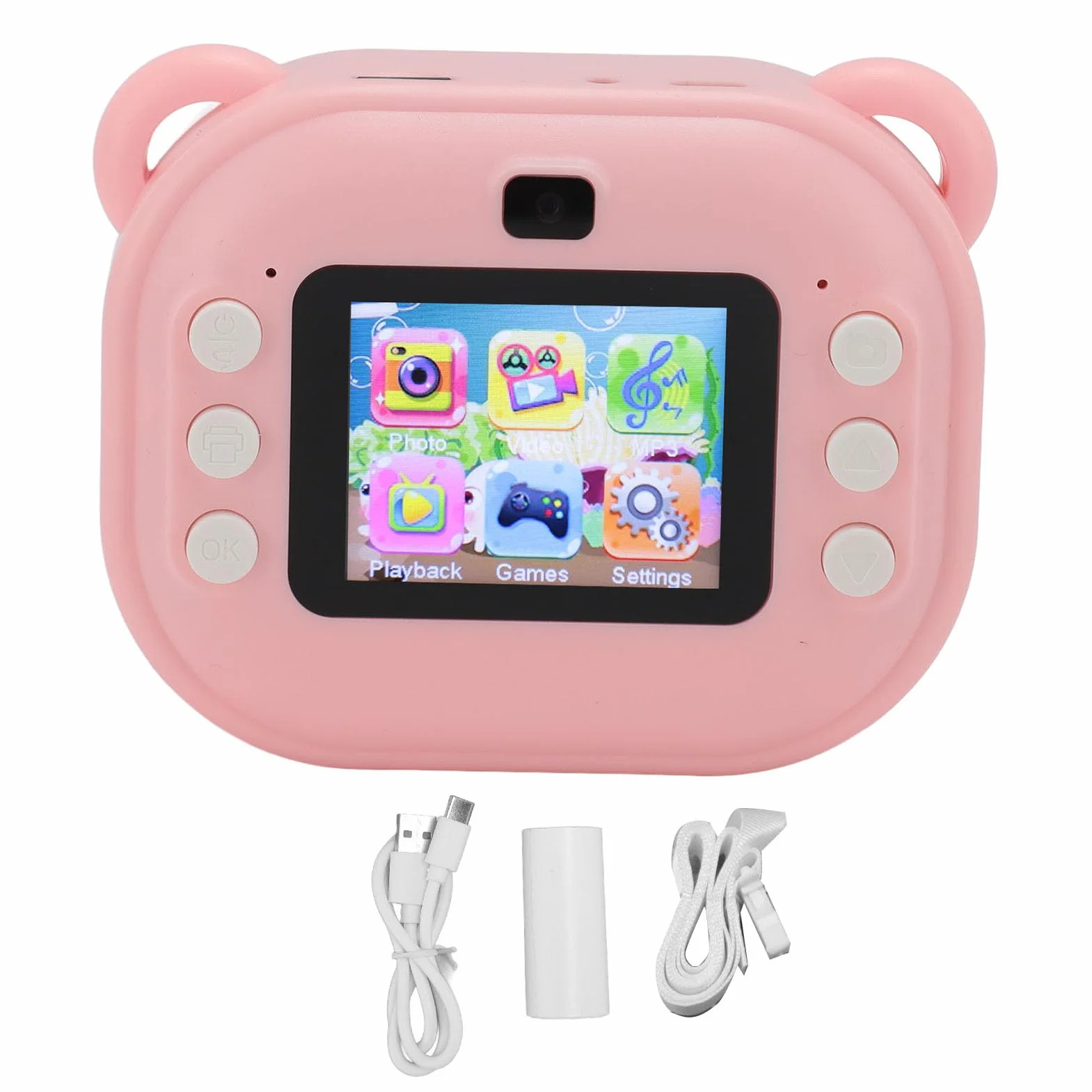 Aparat Natychmiastowy 1080P dla Dzieci (PINK)