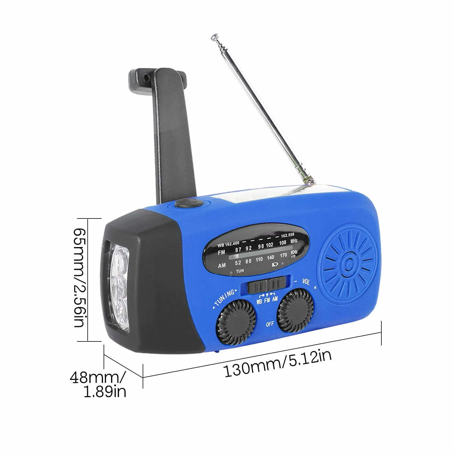 Jemora Radio awaryjne korba ręczna radio słoneczne AM/FM/NOAA awaryjne radio pogodowe ładowalny przenośny powerbank z ładowaniem słonecznym i korbą ręczną i baterią latarka LED Ch