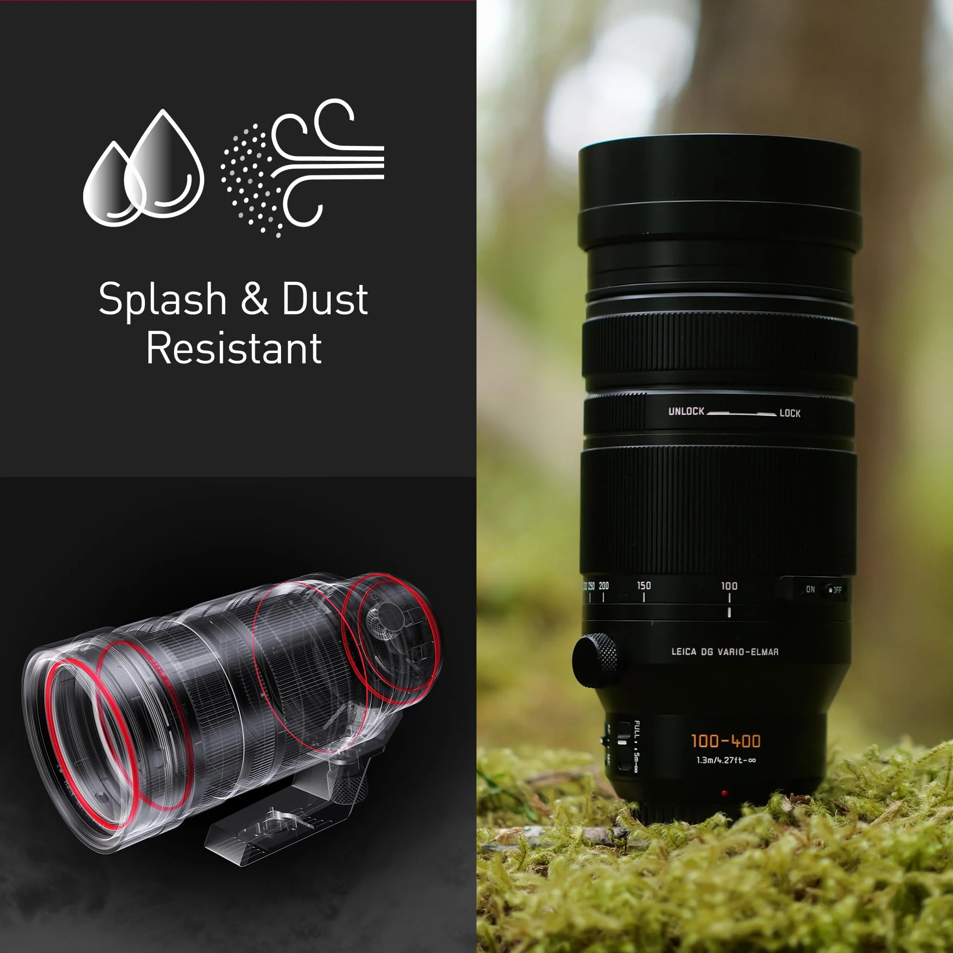 PANASONIC Objectif LEICA DG 100-400mm/f/4.0-6.3 II ASPH./POWER O.I.S.