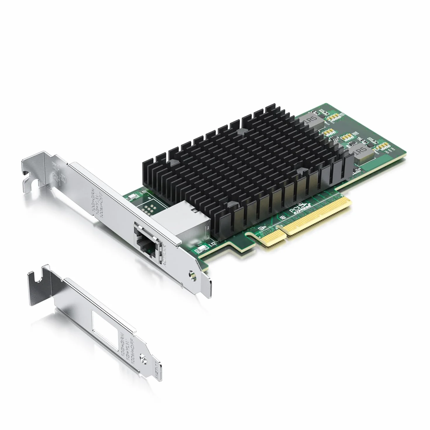 Karta sieciowa PCI-E 10 Gb RJ45 NIC,porównywalna z Intel X540-T1,Intel X540-BT2, pojedynczym portem RJ45, PCI Express X8, konwergentna karta sieciowa Ethernet, obsługująca Windows/Linux/VMware