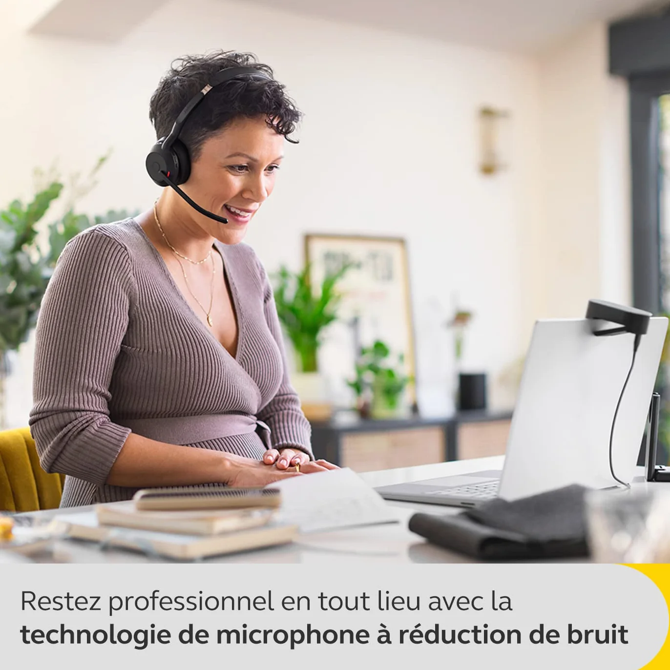 Jabra Evolve2 55 bezprzewodowy zestaw słuchawkowy stereo z podstawą ładującą, technologia Jabra Air Comfort, mikrofony z redukcją szumów i ANC - działa z platformami UC (Zoom, Google Meet) - czarny