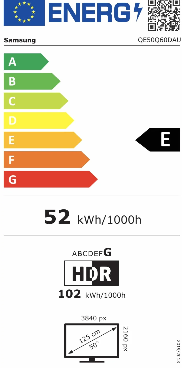 Samsung QLED 4K Q60D 50 cali Telewizor z procesorem Quantum Lite, 100% objętości kolorów, skalowanie, Tizen OS, Smart TV, 50Q60D [2024]