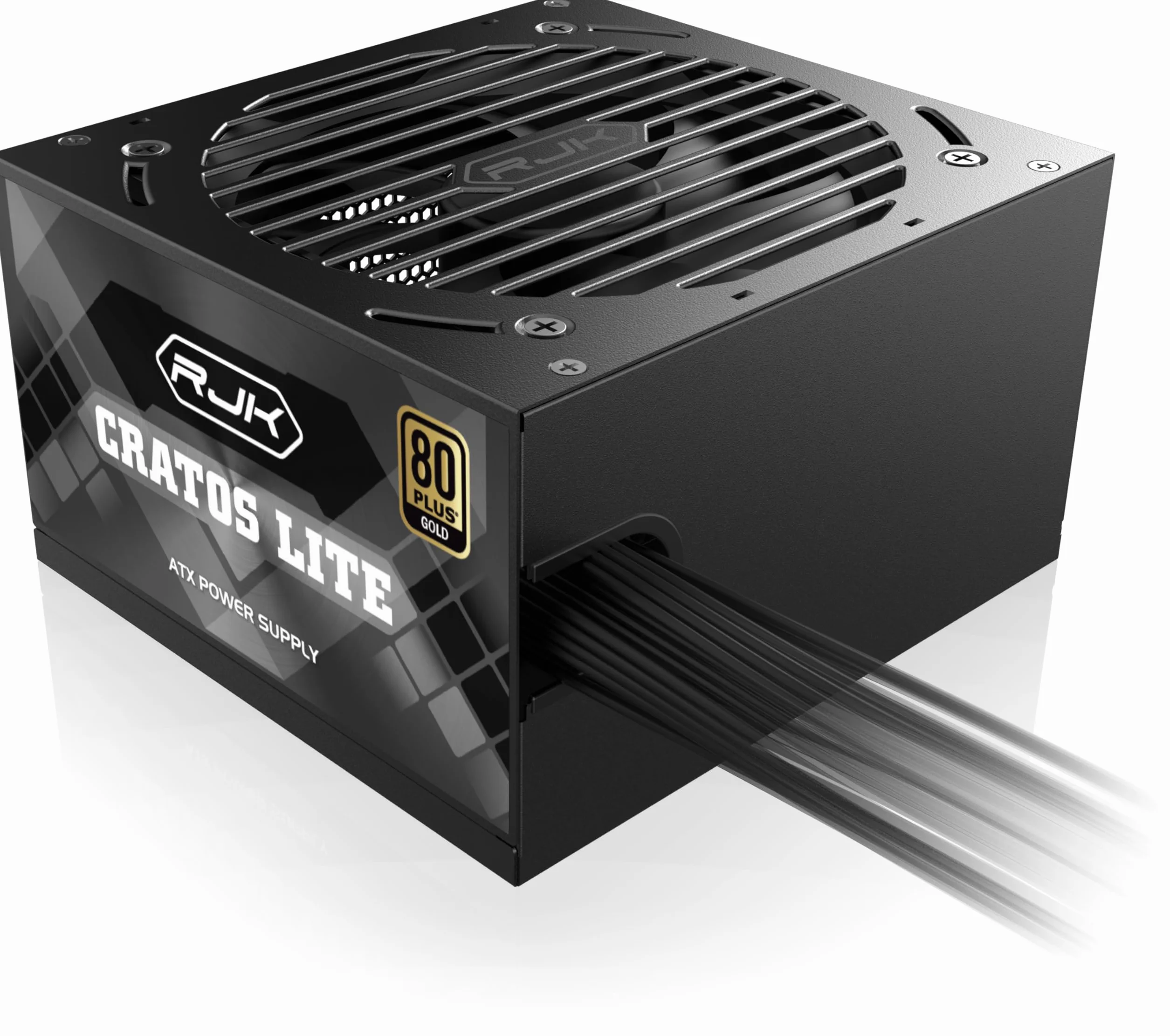 RAIJINTEK CRATOS Lite 850 W Black, 80 Plus Gold, ATX 3.1, niemodułowy zasilacz PC, PCIe 5.1 Ready, 120 mm Smart Fan, DC-to-DC, złącze 12 V-2 × 6, 5 lat