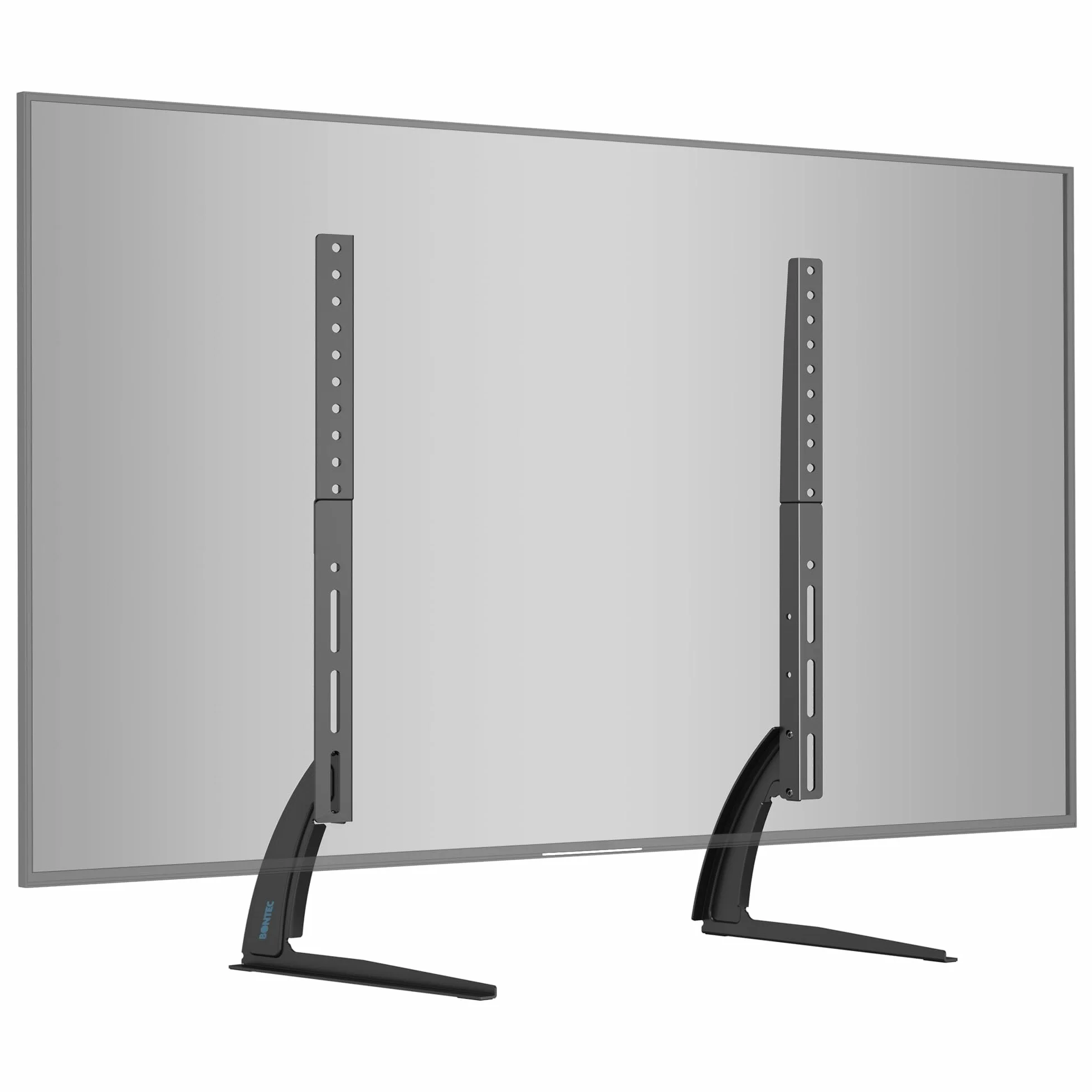 BONTEC Stojak TV 22-65 cali, Regulacja Wysokości 580-700 mm, Wysoka Stabilność, Kompatybilny z VESA 50x50-800x400 mm, 2 Opcje Instalacji, Uniwersalny Stojak Telewizyjny z Antypoślizgowymi Nóżkami