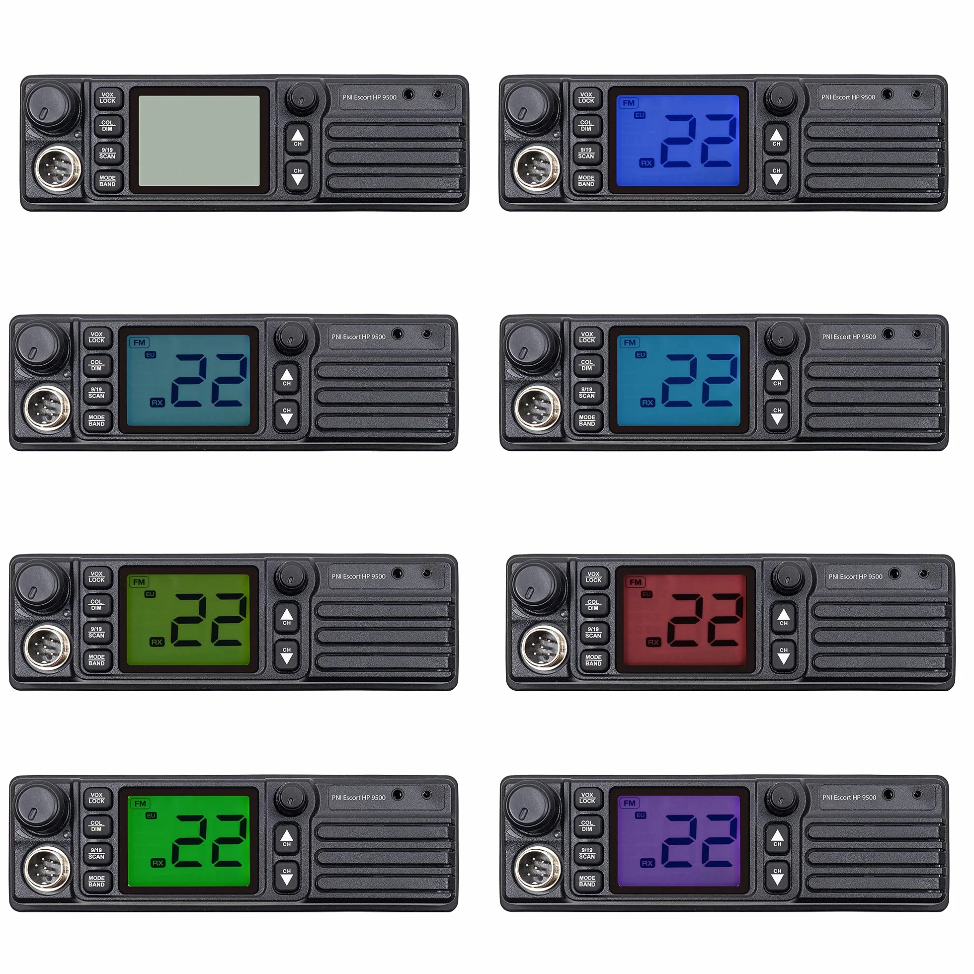 CB PNI Escort Pakiet stacji radiowej HP 9500, ASQ, 12-24V + antena CB PNI ML70, 70 cm z magnetyczną podstawą 145 mm w zestawie