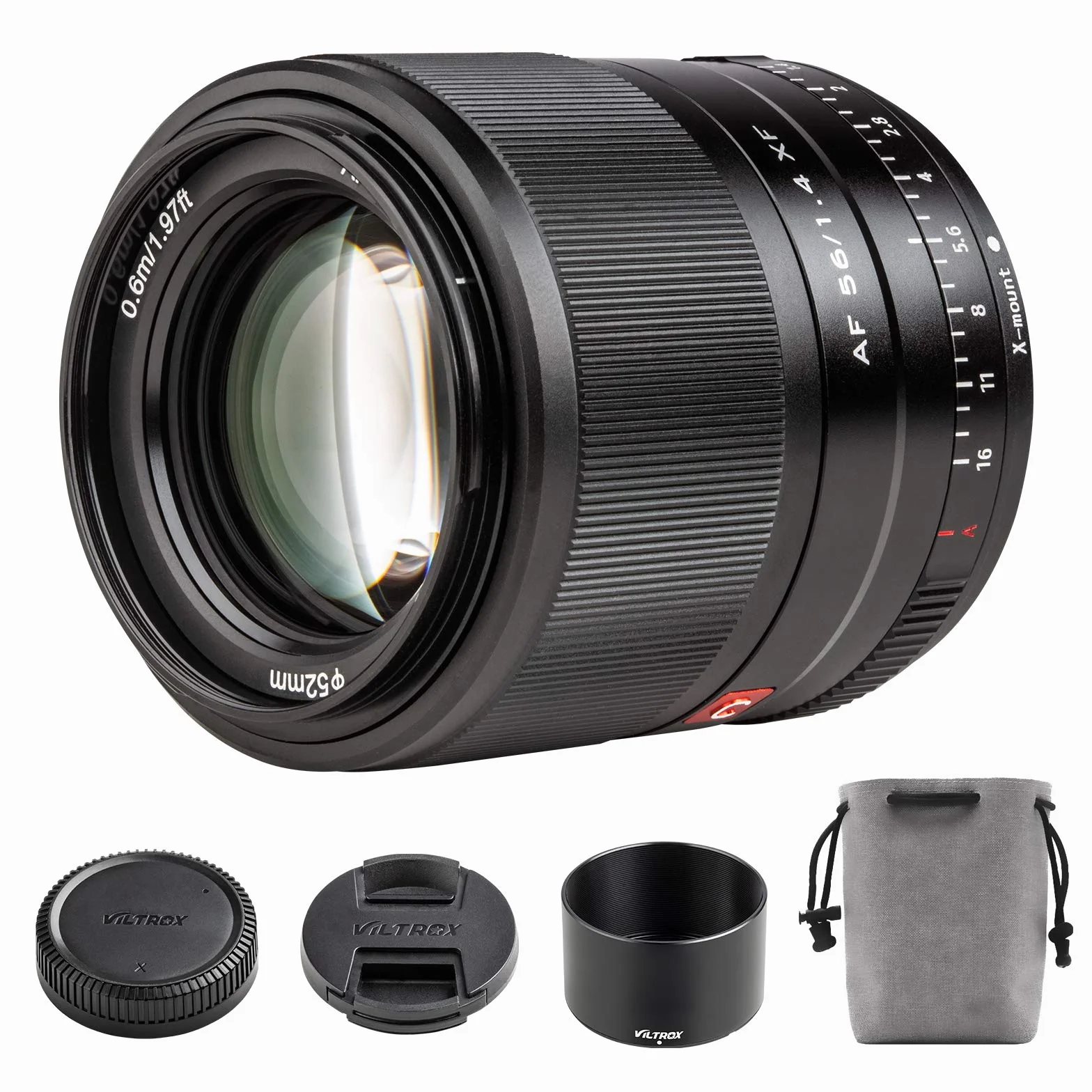 Viltrox 56 mm F1.4 soczewka autofokus do Fuji, duża apertura APS-C format portretowy obiektyw do aparatu Fujifilm X-Mount Camera
