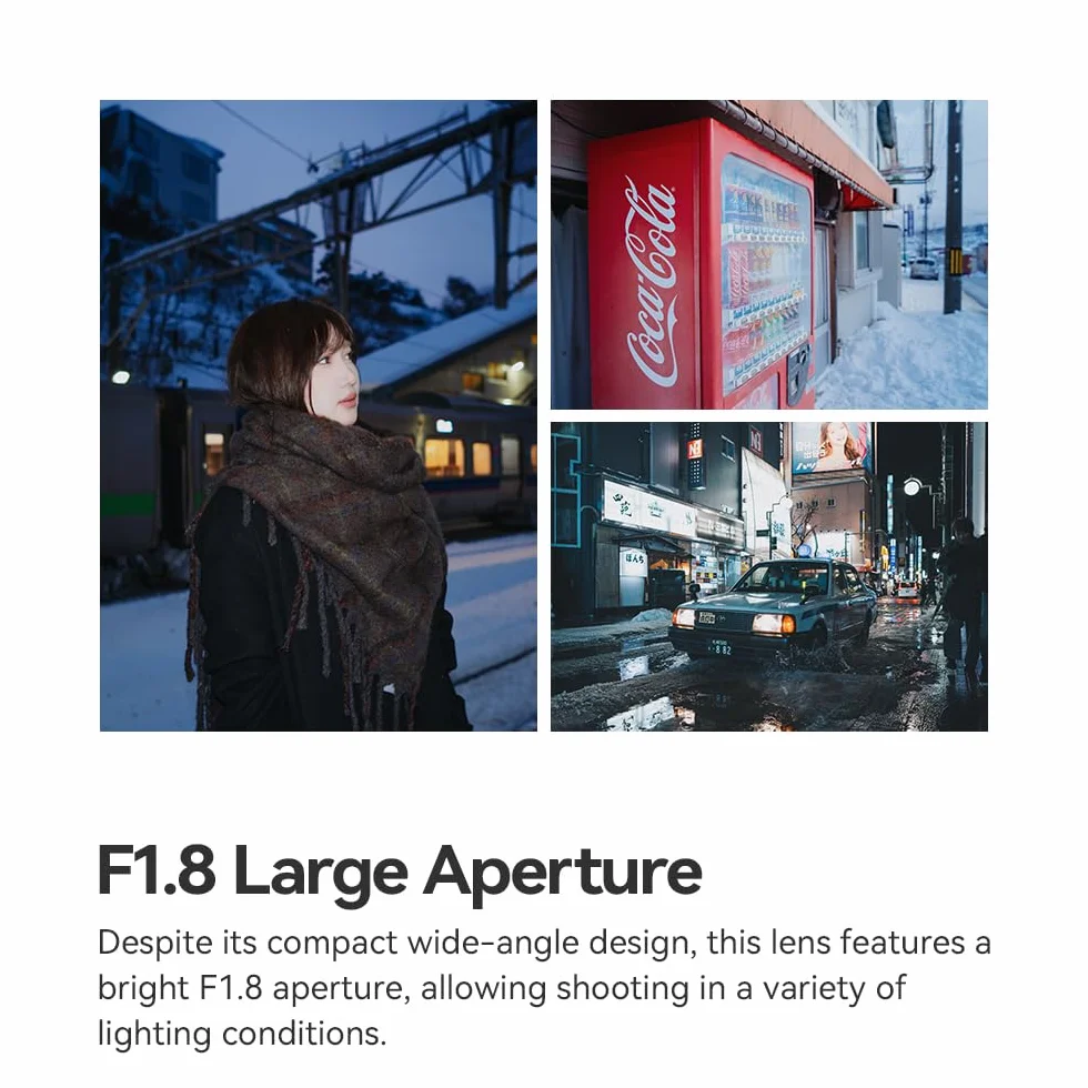 TTARTISAN Obiektyw AF 17 mm F1.8 APS-C Prime do Fujifilm, szerokokątny obiektyw automatycznej ostrości kompatybilny z aparatami Fuji X