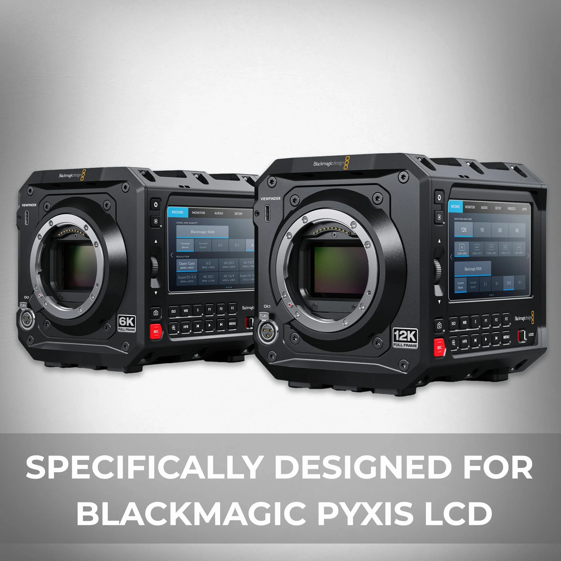 XLCS Wysokiej jakości folia ochronna na wyświetlacz z hartowanego szkła do Blackmagic PYXIS 6K, ultra przezroczysta, kompatybilna z ekranem dotykowym, odporna na zarysowania i uderzenia dla ochrony