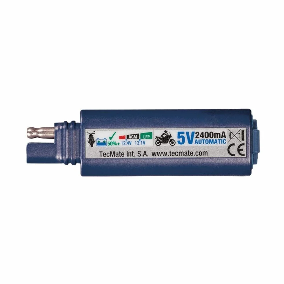 Optimate O-100v3 TecMate USB O-100, inteligentna ładowarka USB 2400 mA z trybem czuwania i monitorem akumulatora pojazdu
