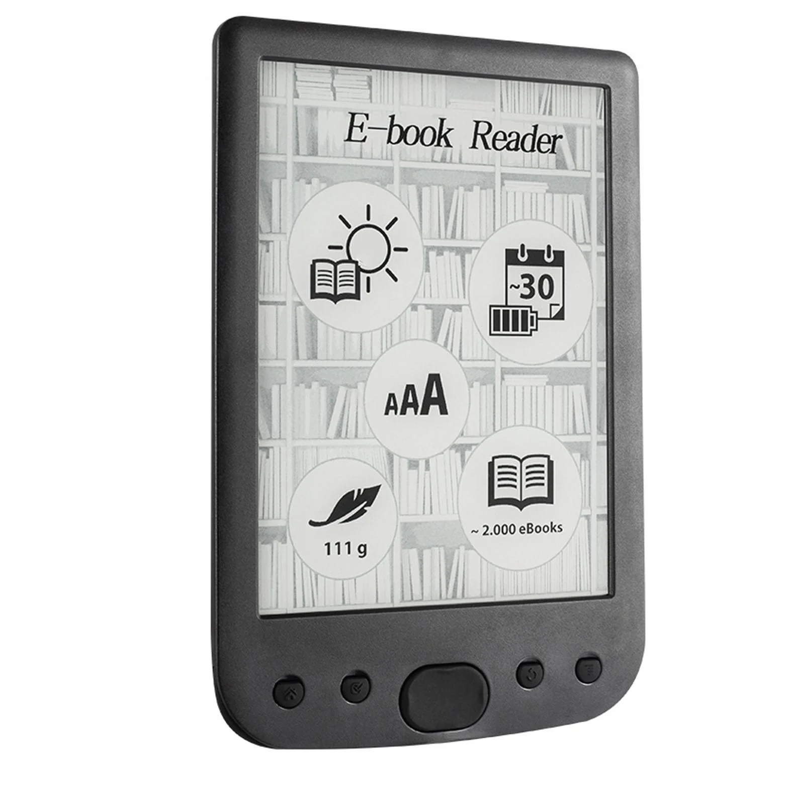 Generic E Reader, 6 -calowe Czytnik Książek światła i Lekki (8G)