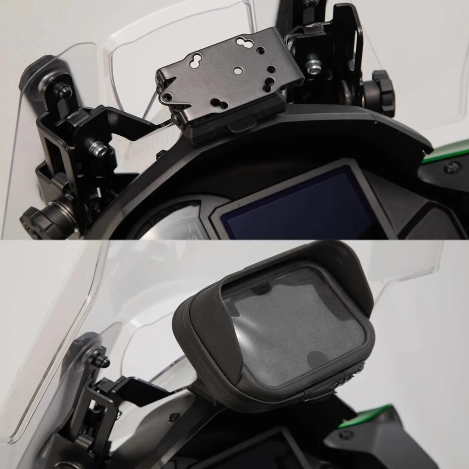 Motocyklowy uchwyt nawigacyjny GPS Pasuje do Kawasaki Versys 1000, akcesoria, uchwyt nawigacji GPS, 2018, 2019, 2020 Uchwyt do nawigacji GPS uchwyt(BC)