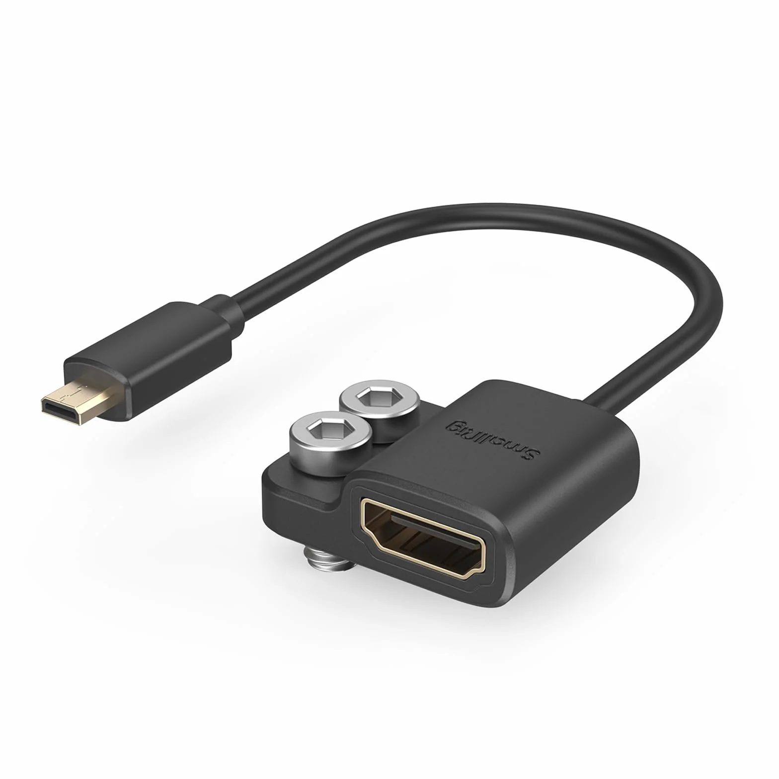 SMALLRIG Adapter kablowy 4K 4K@60Hz, męski konwerter mikro typu D na żeński typu A, dla Sony A7R IV / A7RIII/ A7III/ A7II/ A7RII, dla Fujifilm X-T2/ X-T3, długość kabla 8 cm/3 cale - 3021